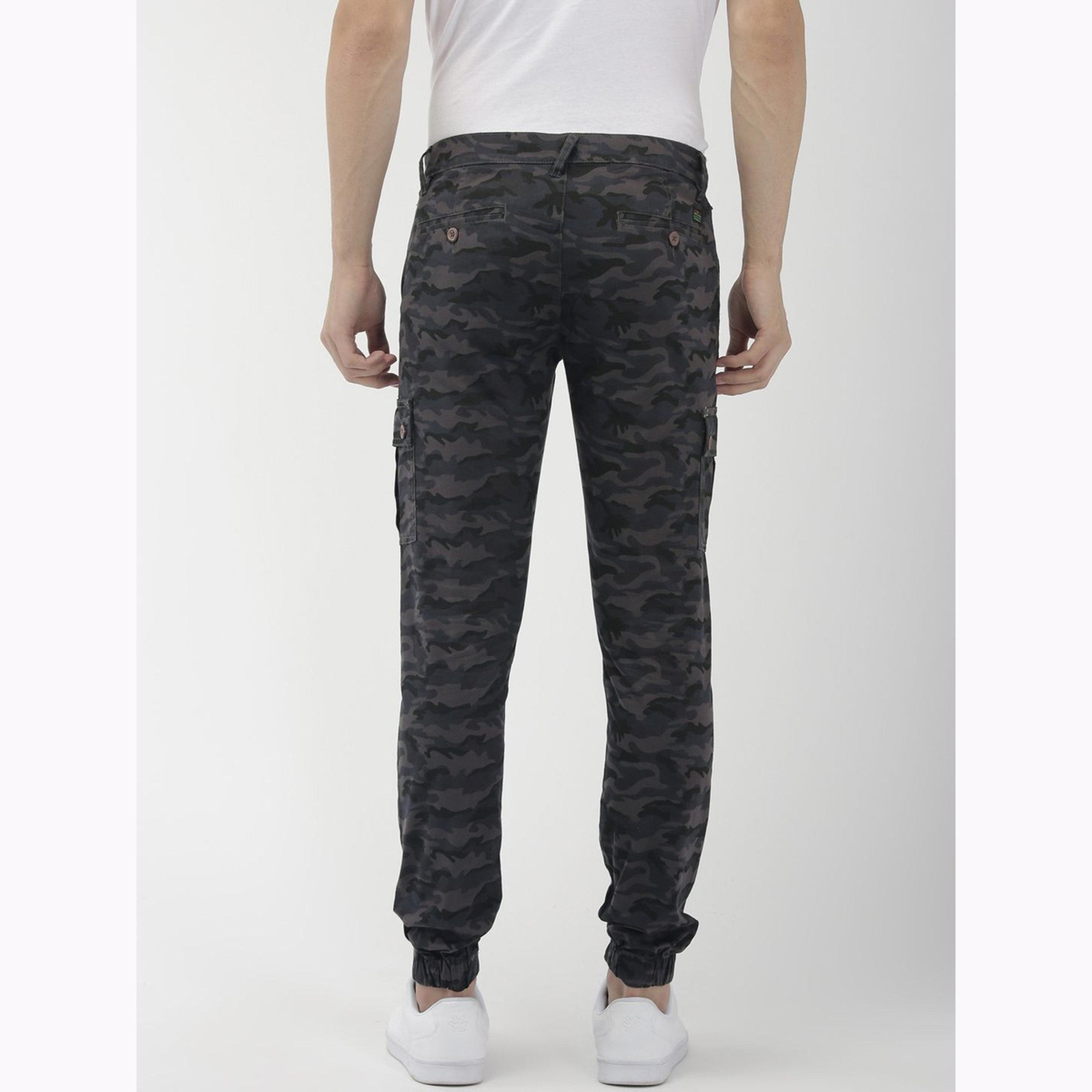 The Indian Garage Co X Styli Men Grey Slim Fit Camouflage Cargo-men-clothing-bottoms-joggers-image-3