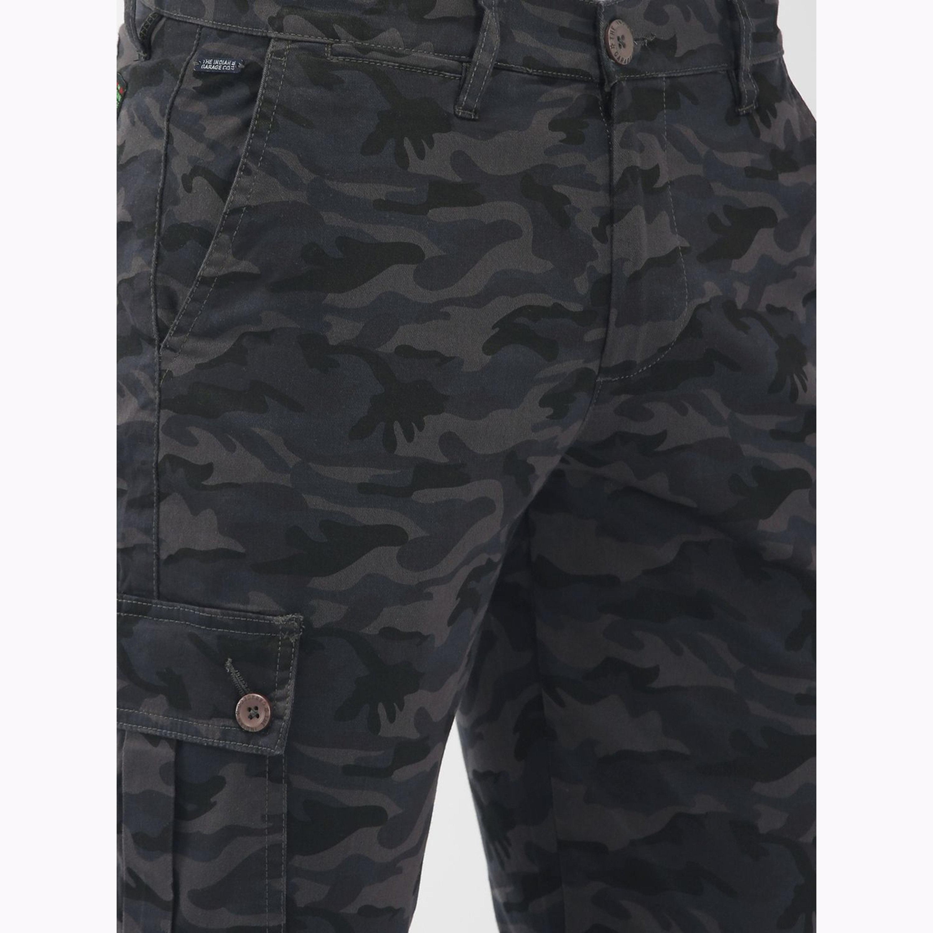 The Indian Garage Co X Styli Men Grey Slim Fit Camouflage Cargo-men-clothing-bottoms-joggers-image-4