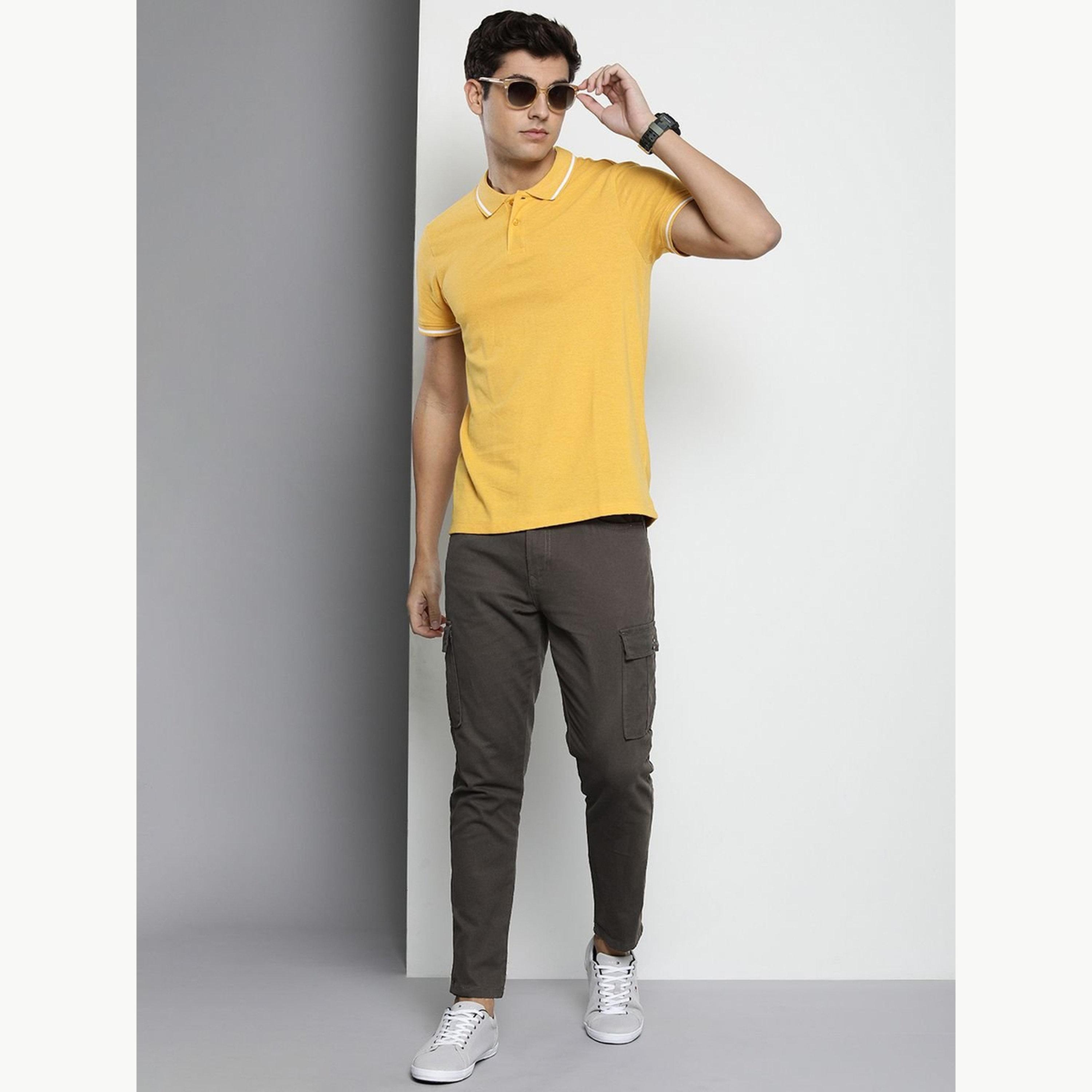 The Indian Garage Co X Styli Men Slim Fit Solid Cargo-men-clothing-bottoms-trousersandchinos-chinos-image-2