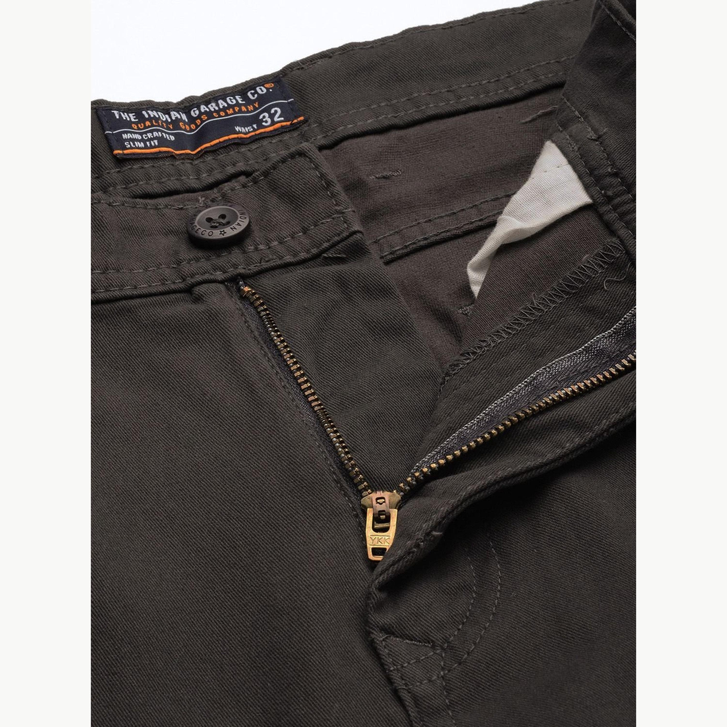The Indian Garage Co X Styli Men Slim Fit Solid Cargo-men-clothing-bottoms-trousersandchinos-chinos-image-4