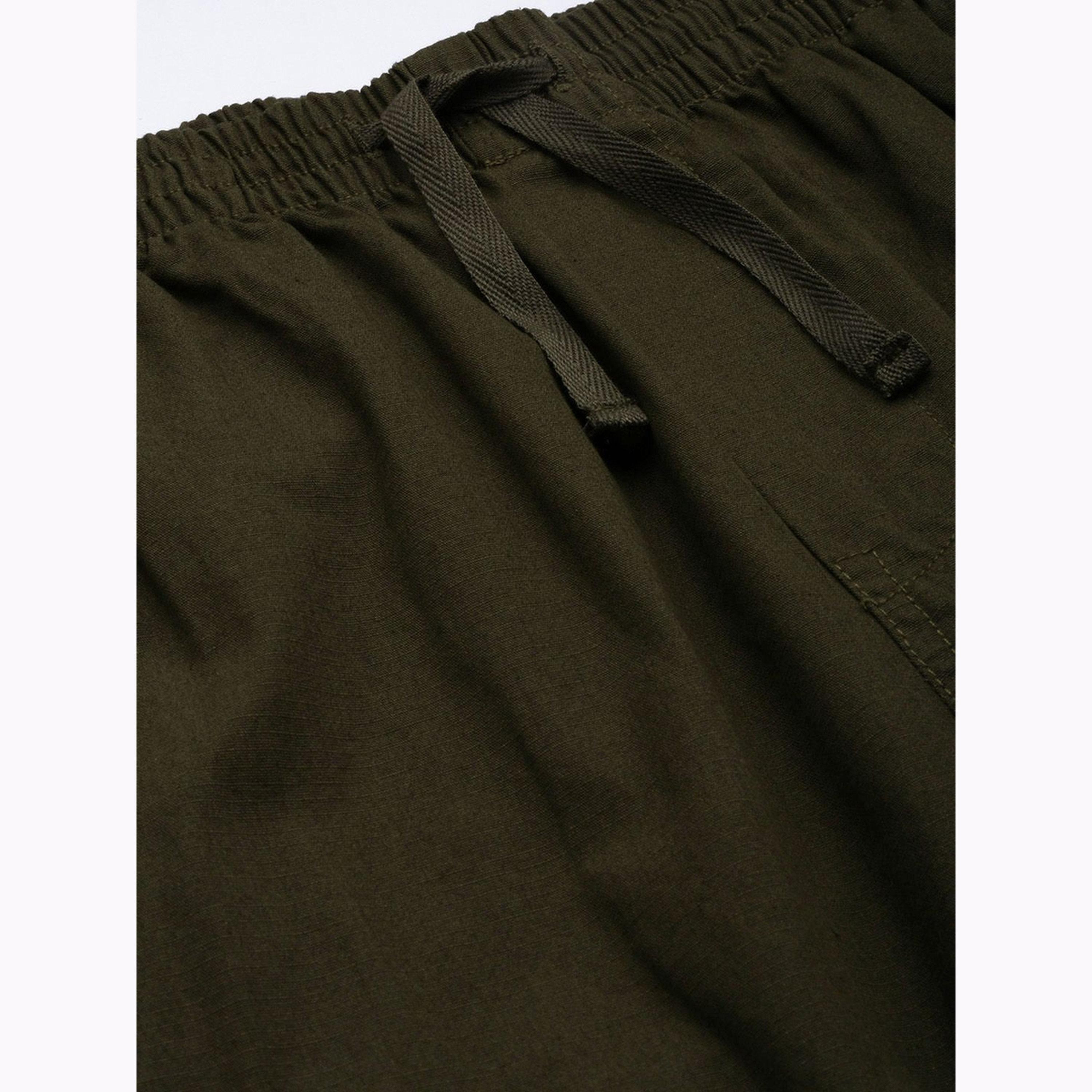 بنطال كارغو سادة بقصة مريحة للرجال-men-clothing-bottoms-joggers-image-4