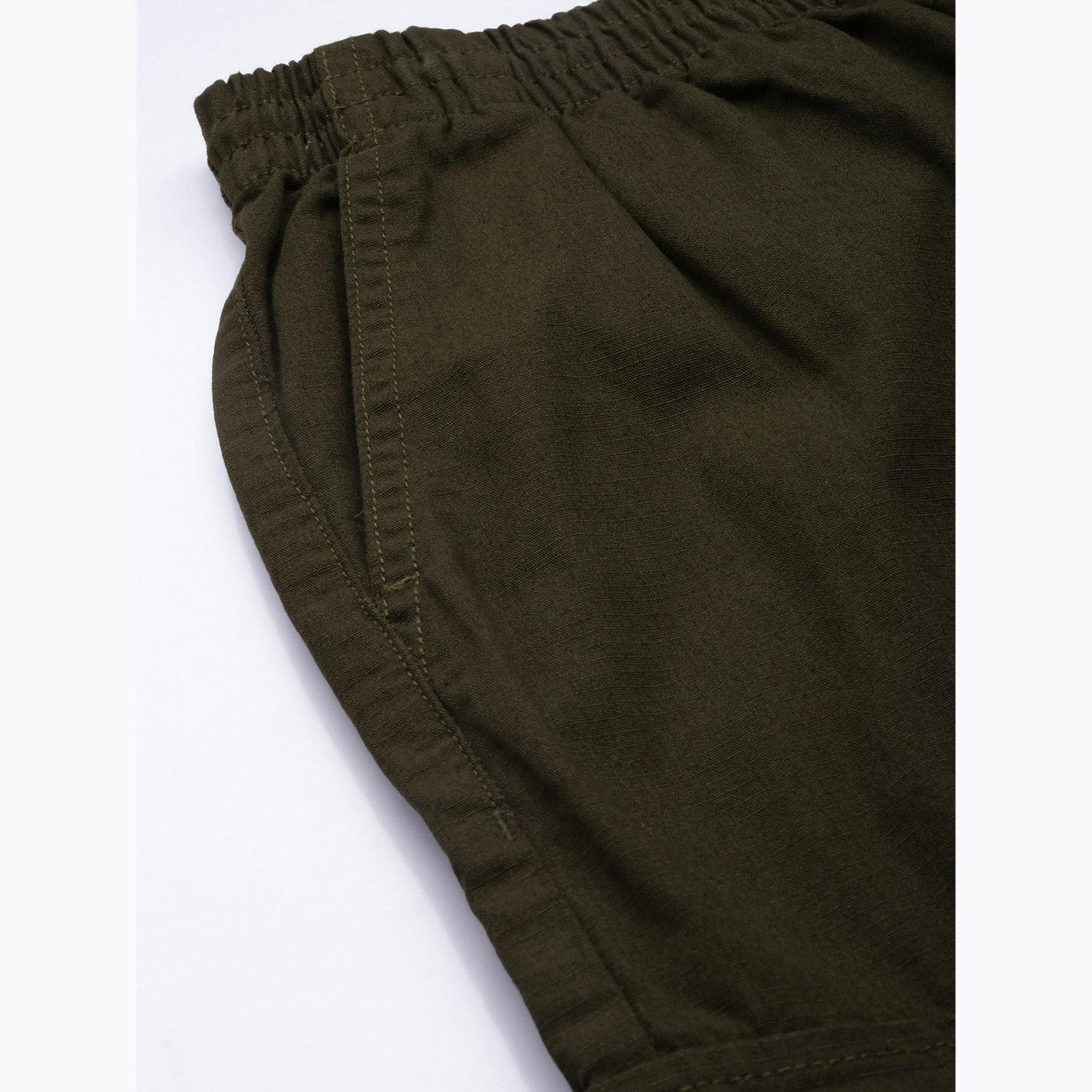 The Indian Garage Co X Styli Men Olive Green Relaxed Fit Solid Cargo Pants-men-clothing-bottoms-joggers-image-6