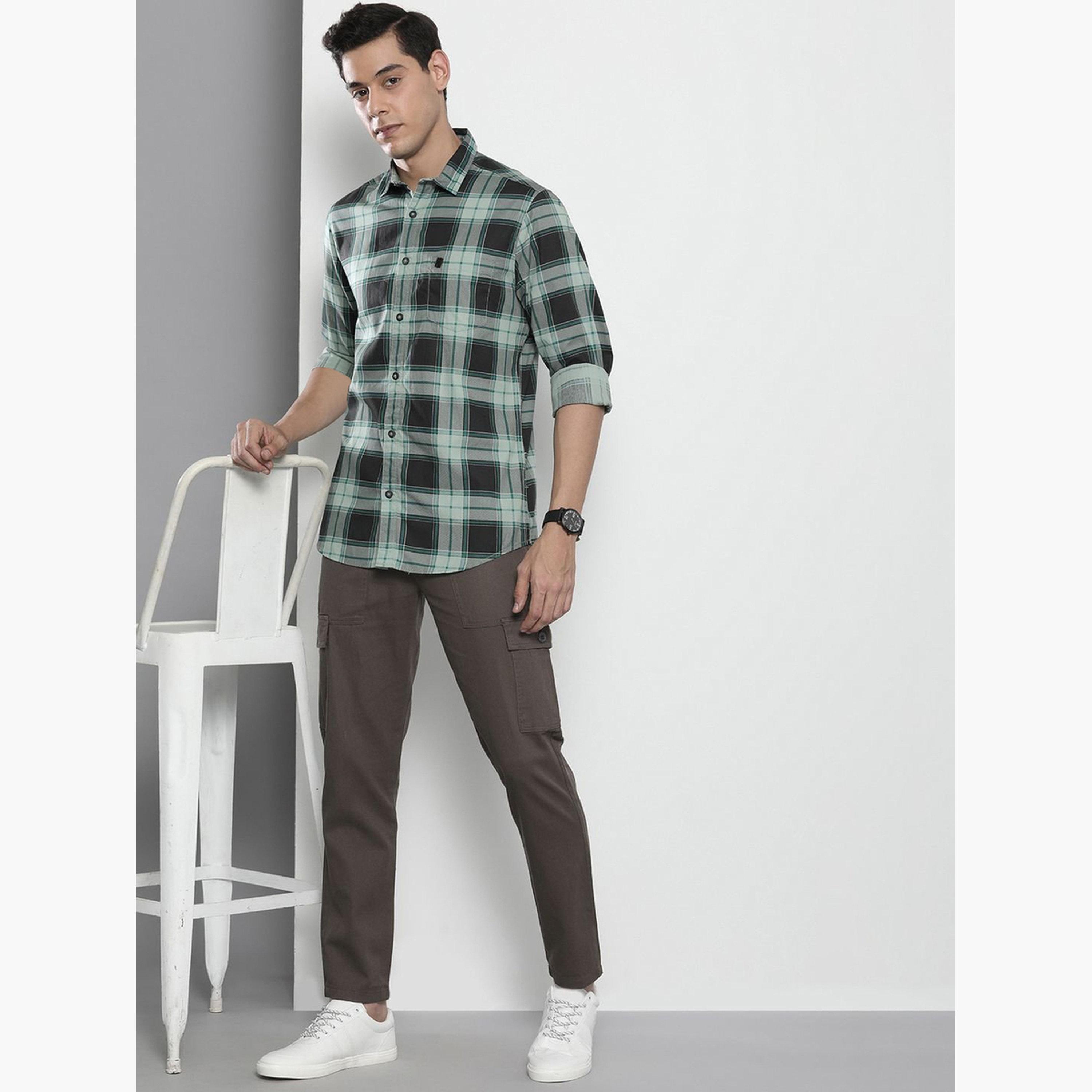 The Indian Garage Co X Styli Men Regular Fit Solid Cargo Pants-men-clothing-bottoms-trousersandchinos-trousers-image-2
