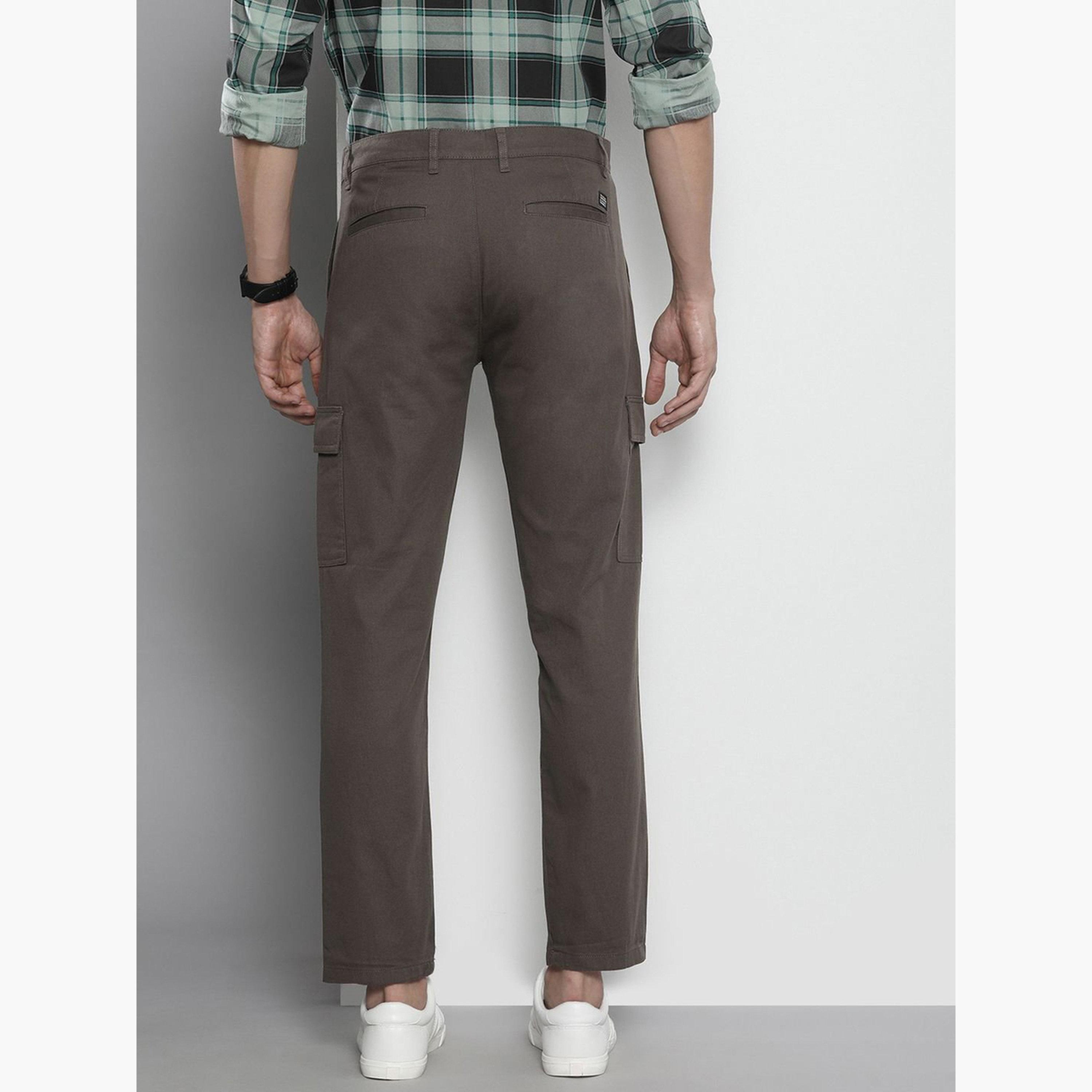 The Indian Garage Co X Styli Men Regular Fit Solid Cargo Pants-men-clothing-bottoms-trousersandchinos-trousers-image-3