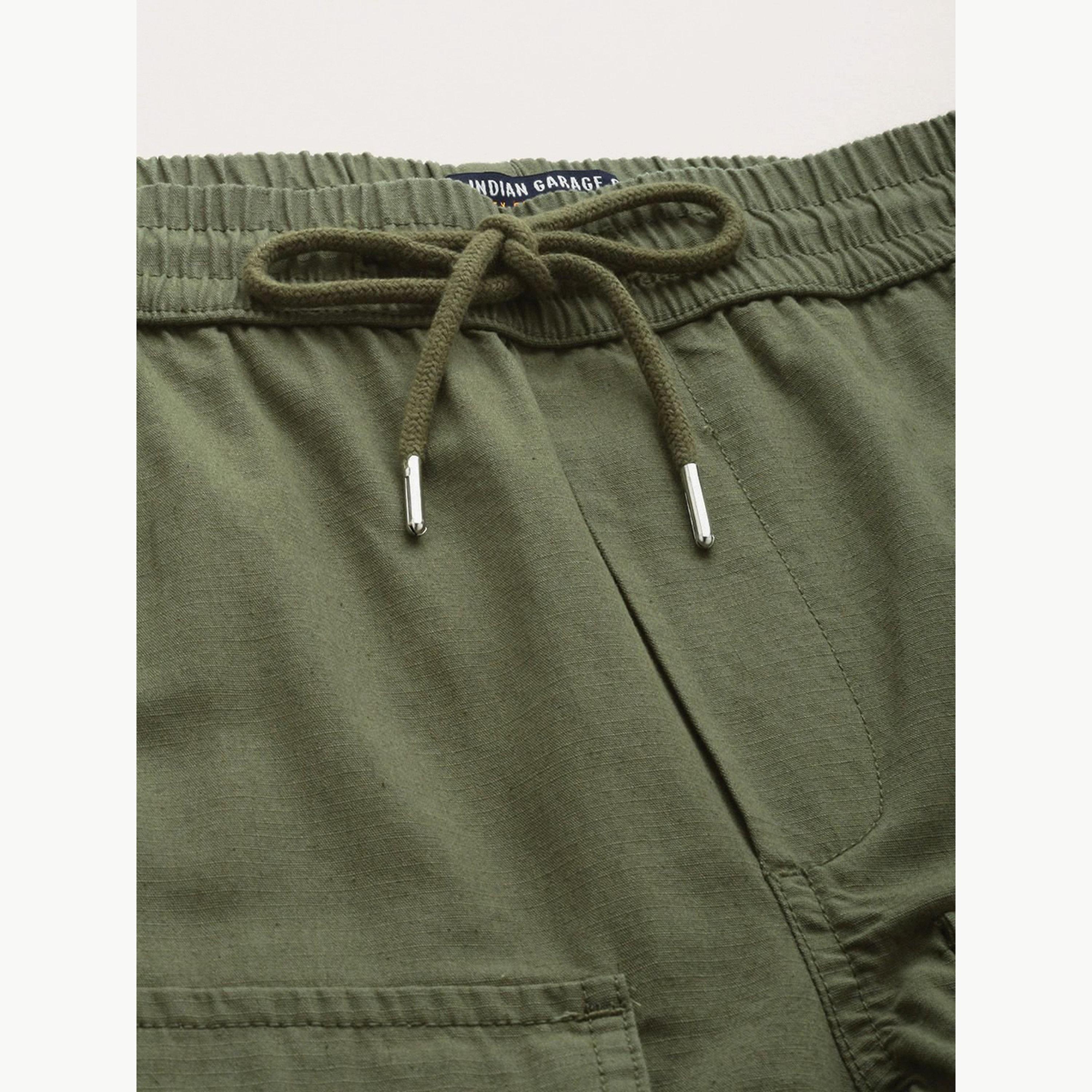 جوغر كارجو بلون سادة وقصة عادية للرجال-men-clothing-bottoms-joggers-image-4