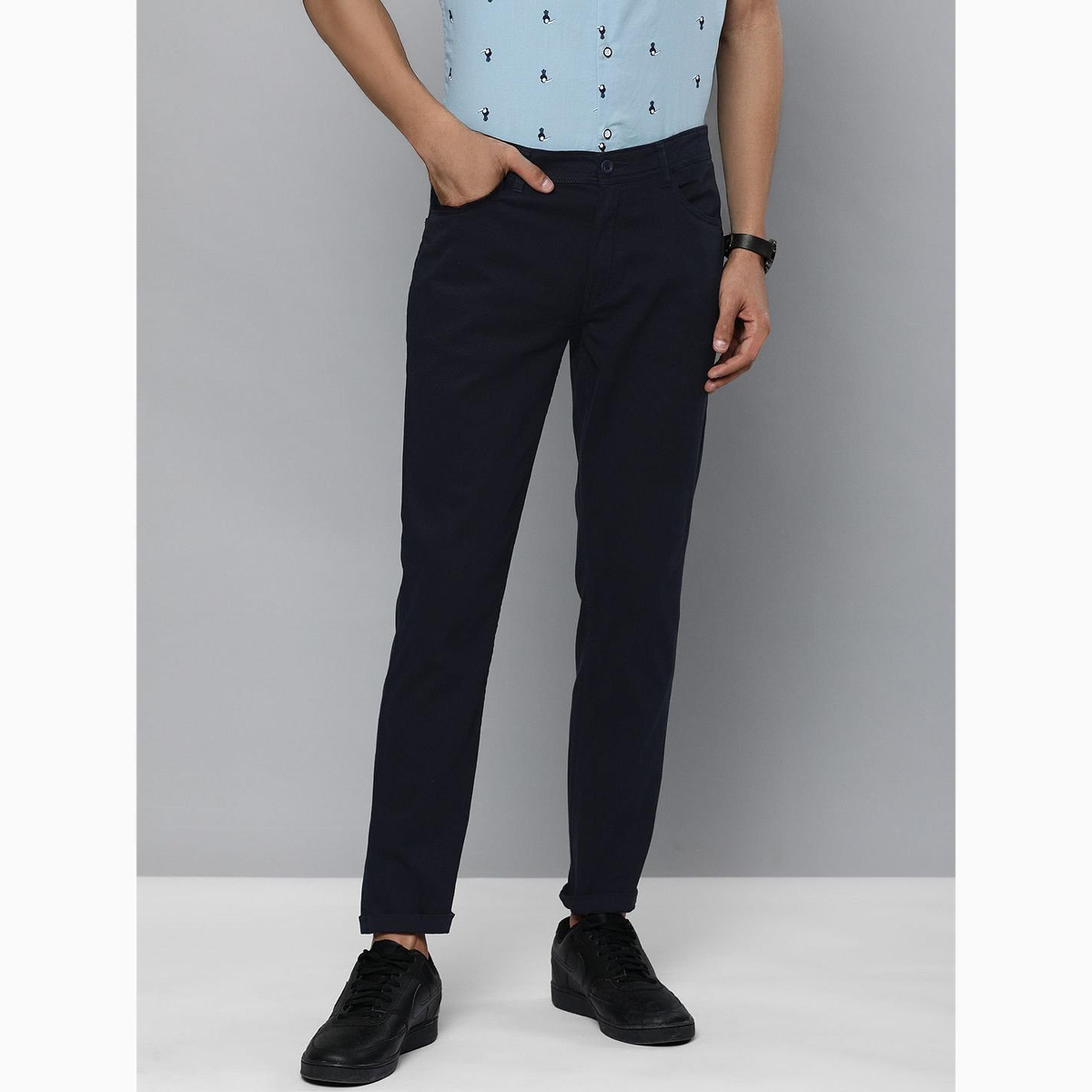 The Indian Garage Co X Styli Men Slim Fit Solid Chinos-men-clothing-bottoms-trousersandchinos-chinos-image-1