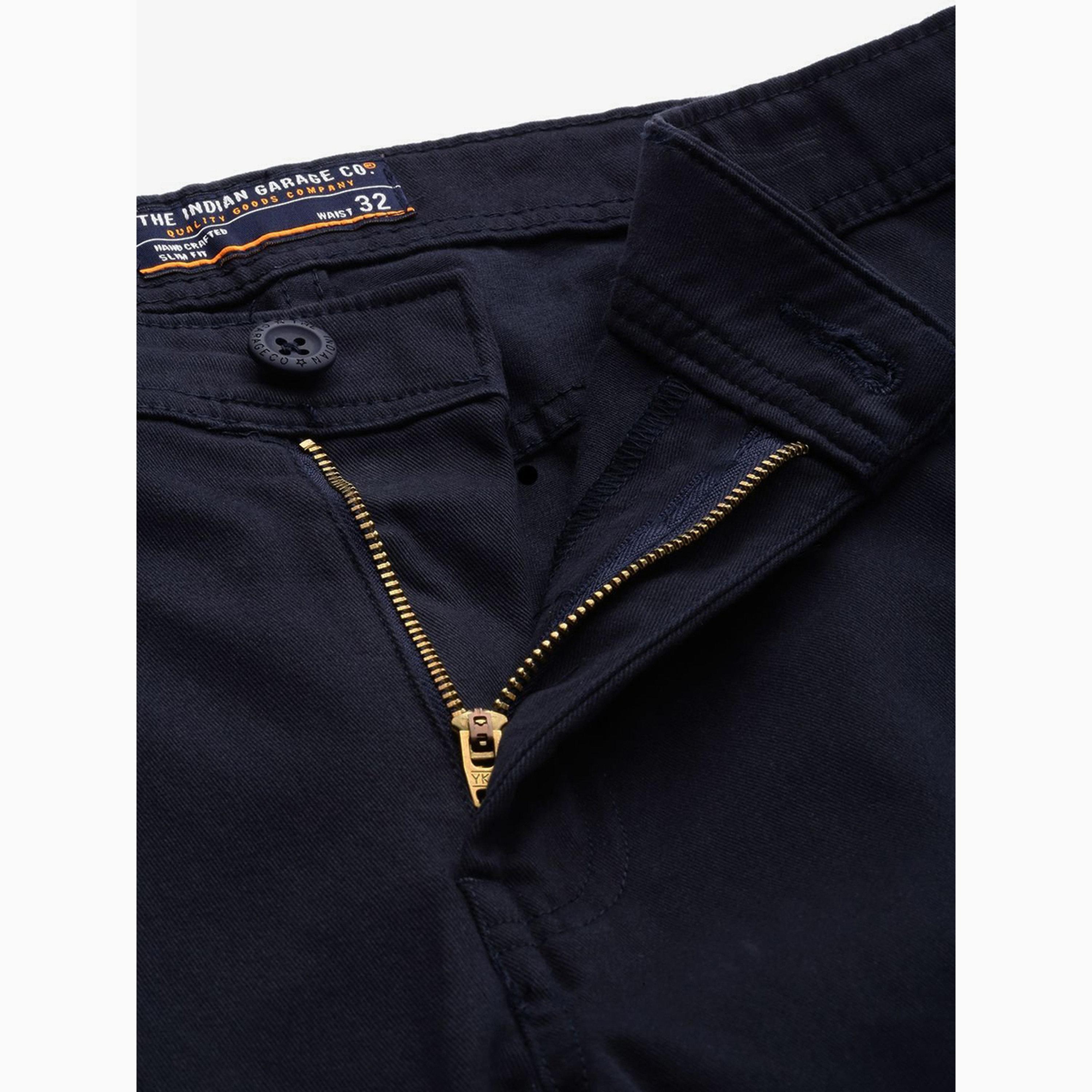 بنطال تشينو بلون سادة وقصة ضيقة للرجال-men-clothing-bottoms-trousersandchinos-chinos-image-4