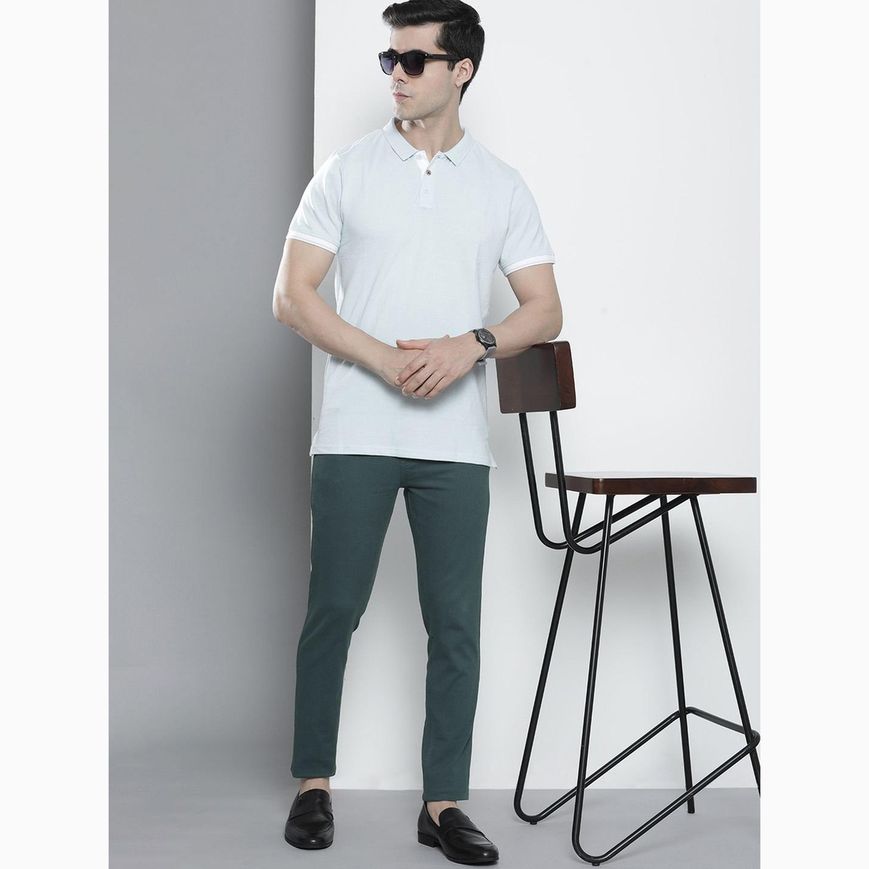 بنطال تشينو بلون سادة وقصة ضيقة للرجال-men-clothing-bottoms-trousersandchinos-chinos-image-2