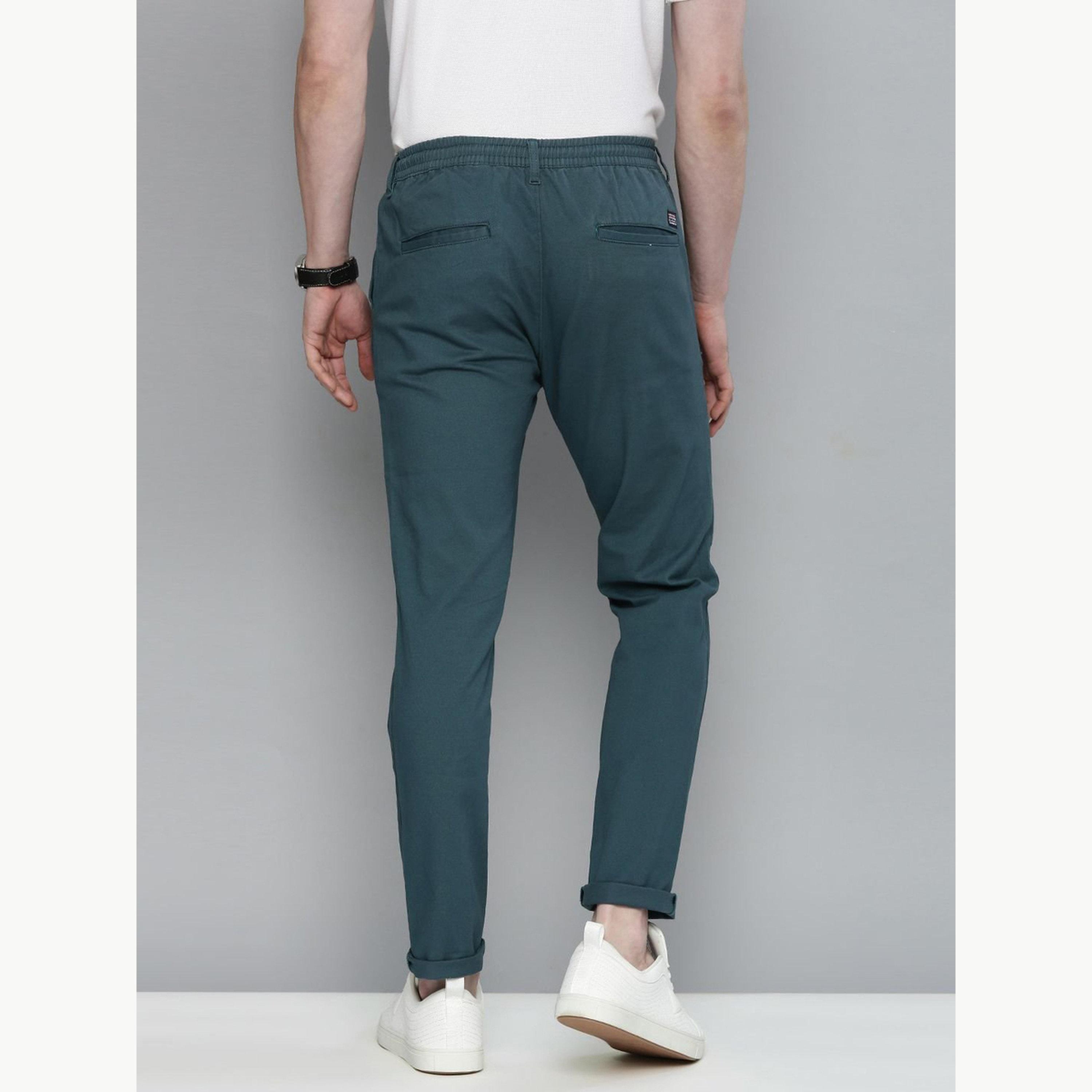 The Indian Garage Co X Styli Men Slim Fit Solid Chinos-men-clothing-bottoms-joggers-image-3