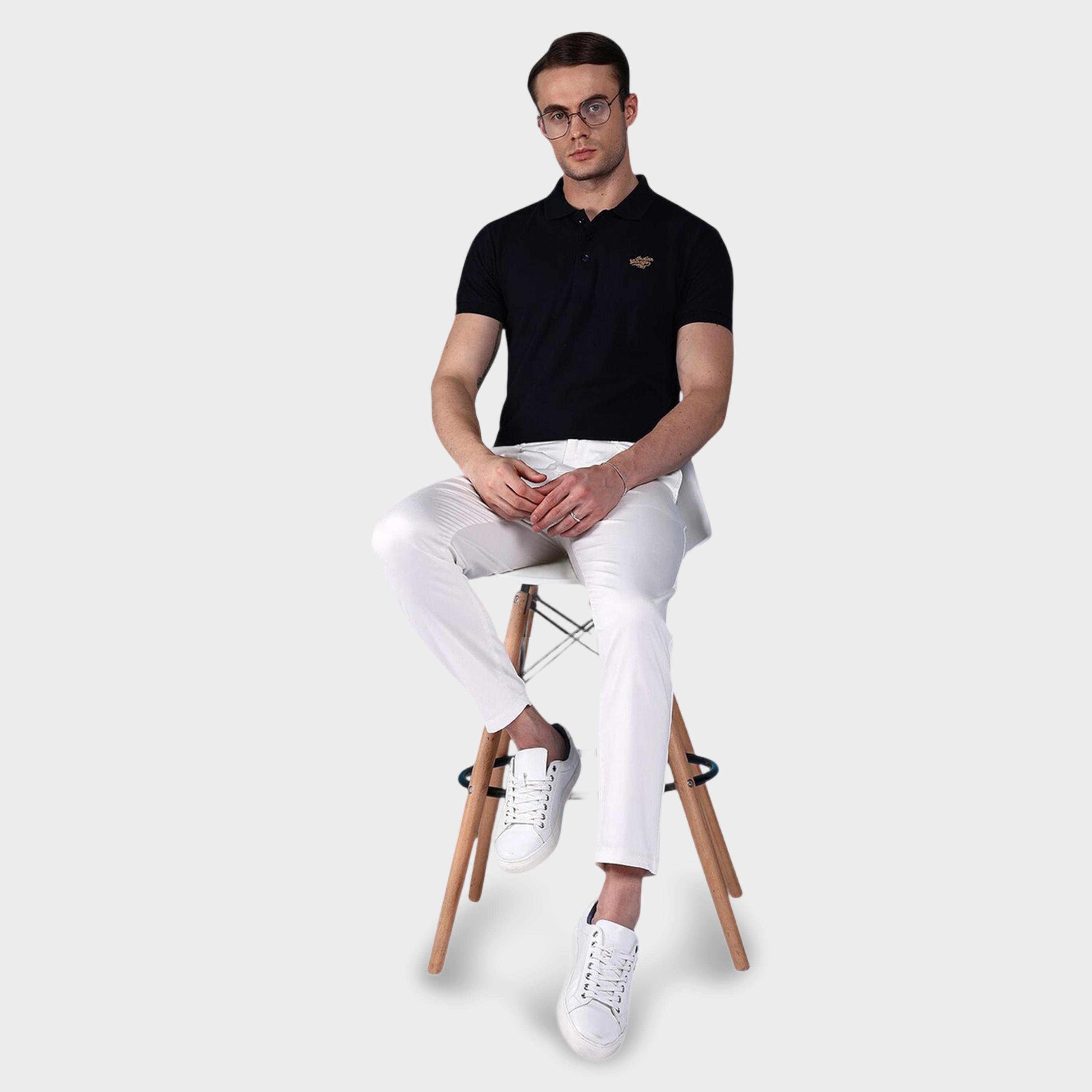 The Indian Garage Co X Styli Men White Slim Fit Solid Chinos-men-clothing-bottoms-trousersandchinos-chinos-image-2