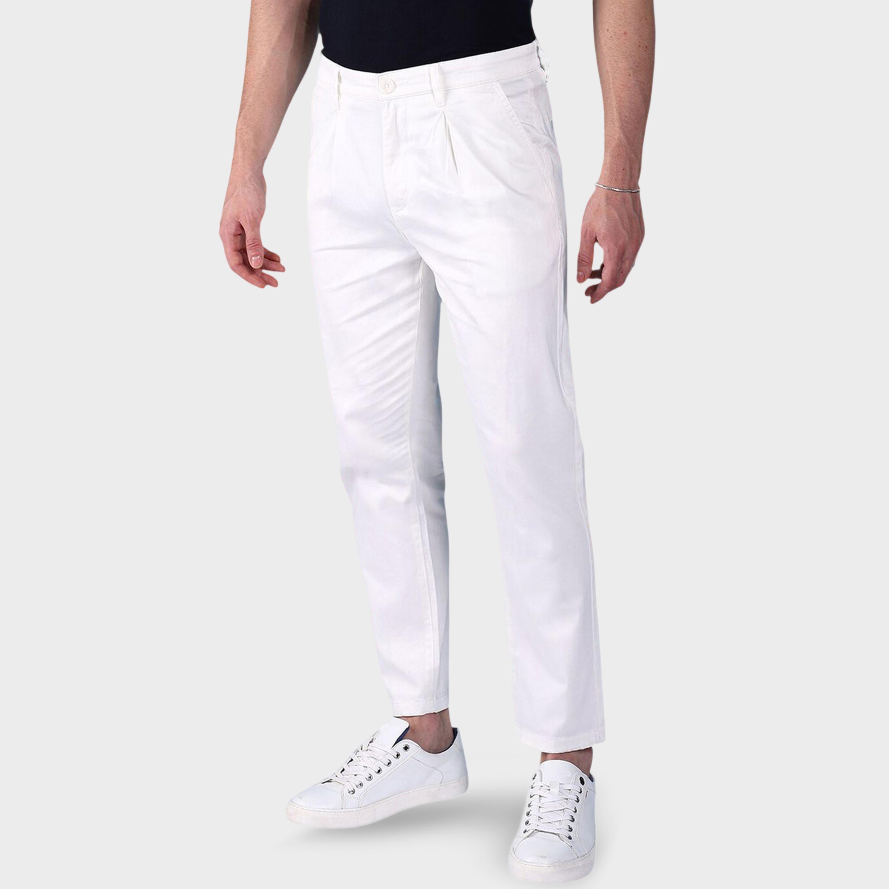 The Indian Garage Co X Styli Men White Slim Fit Solid Chinos-men-clothing-bottoms-trousersandchinos-chinos-image-5