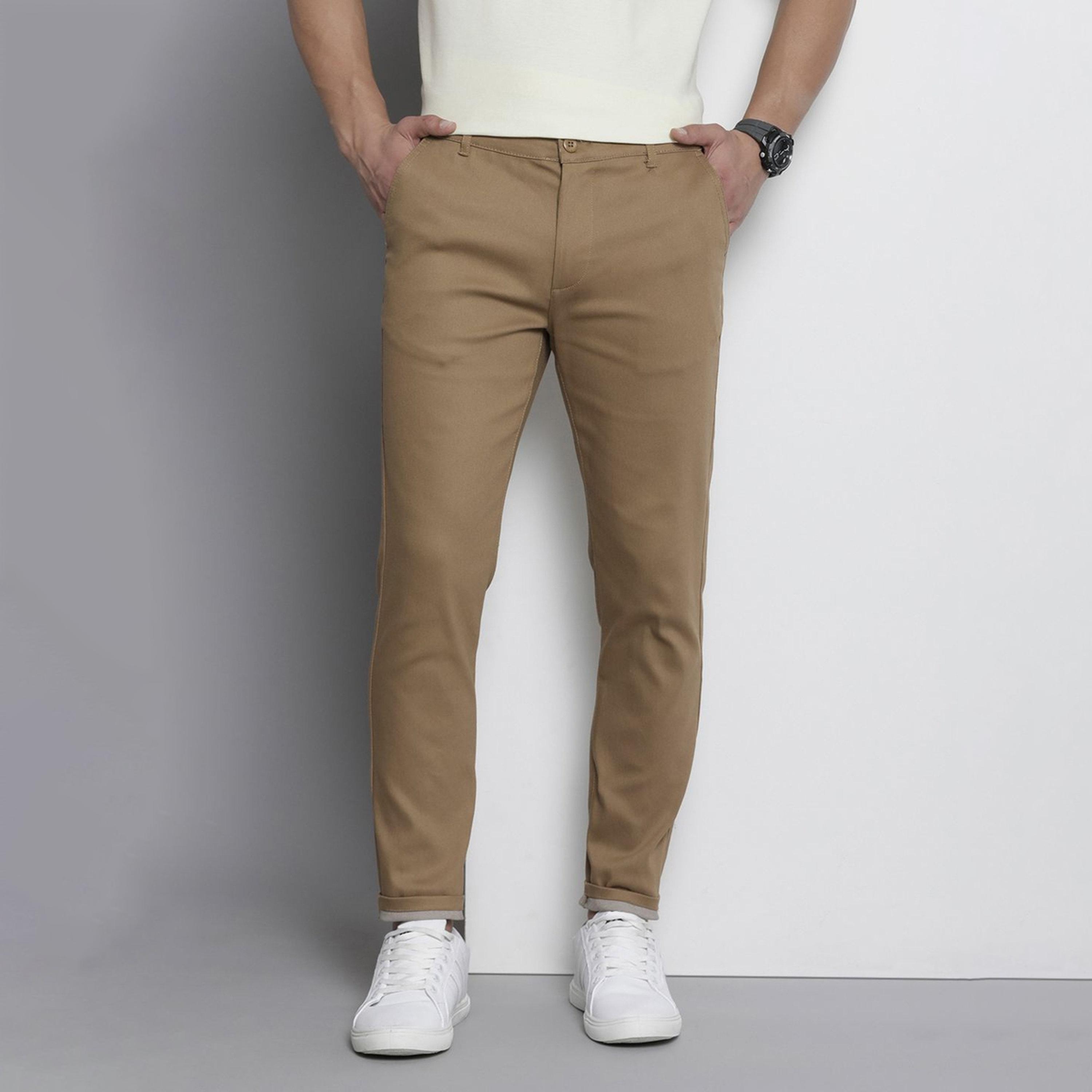 بنطال تشينو سادة بقصة ضيقة للرجال-men-clothing-bottoms-trousersandchinos-chinos-image-1