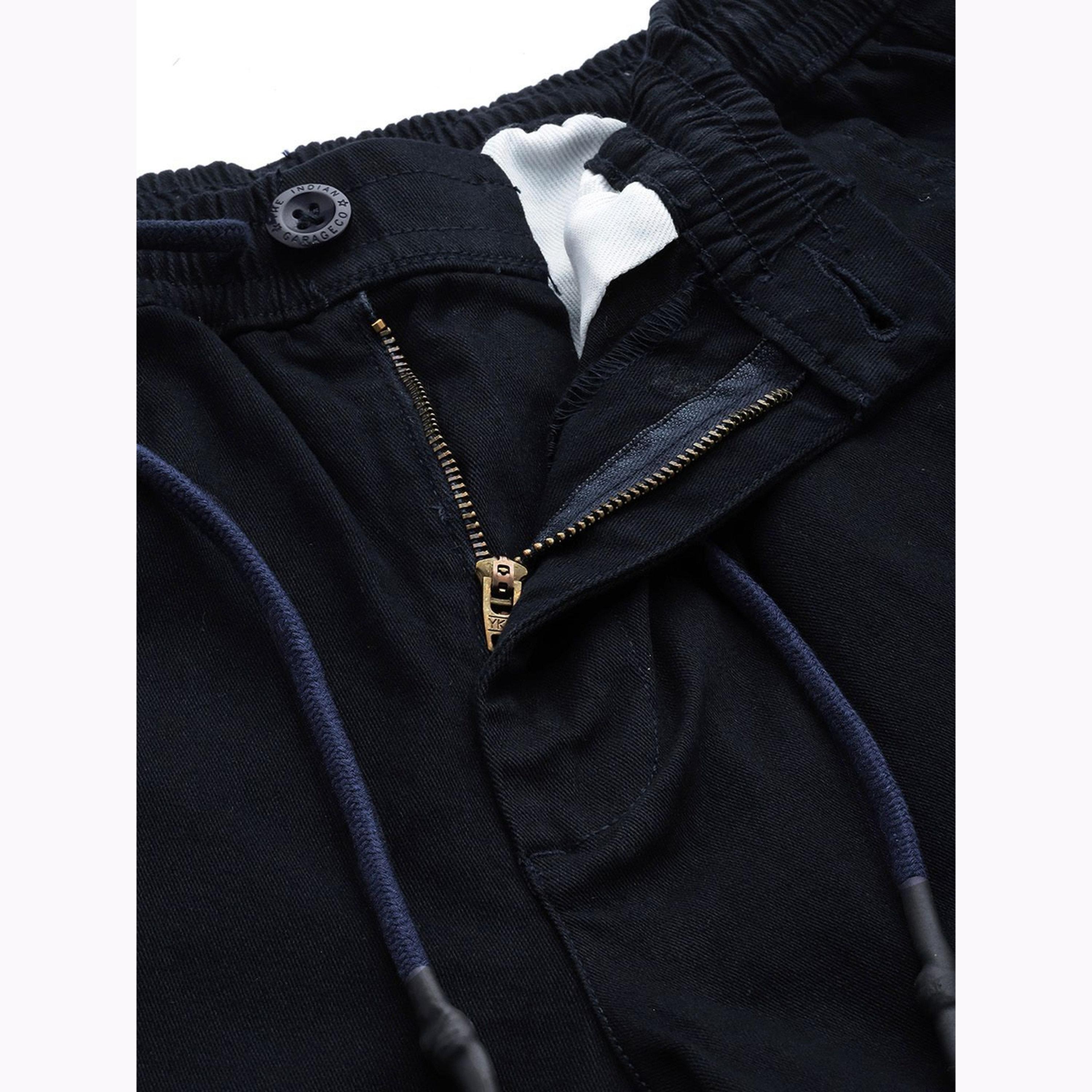 بنطال تشينو سادة بقصة ضيقة للرجال-men-clothing-bottoms-joggers-image-4