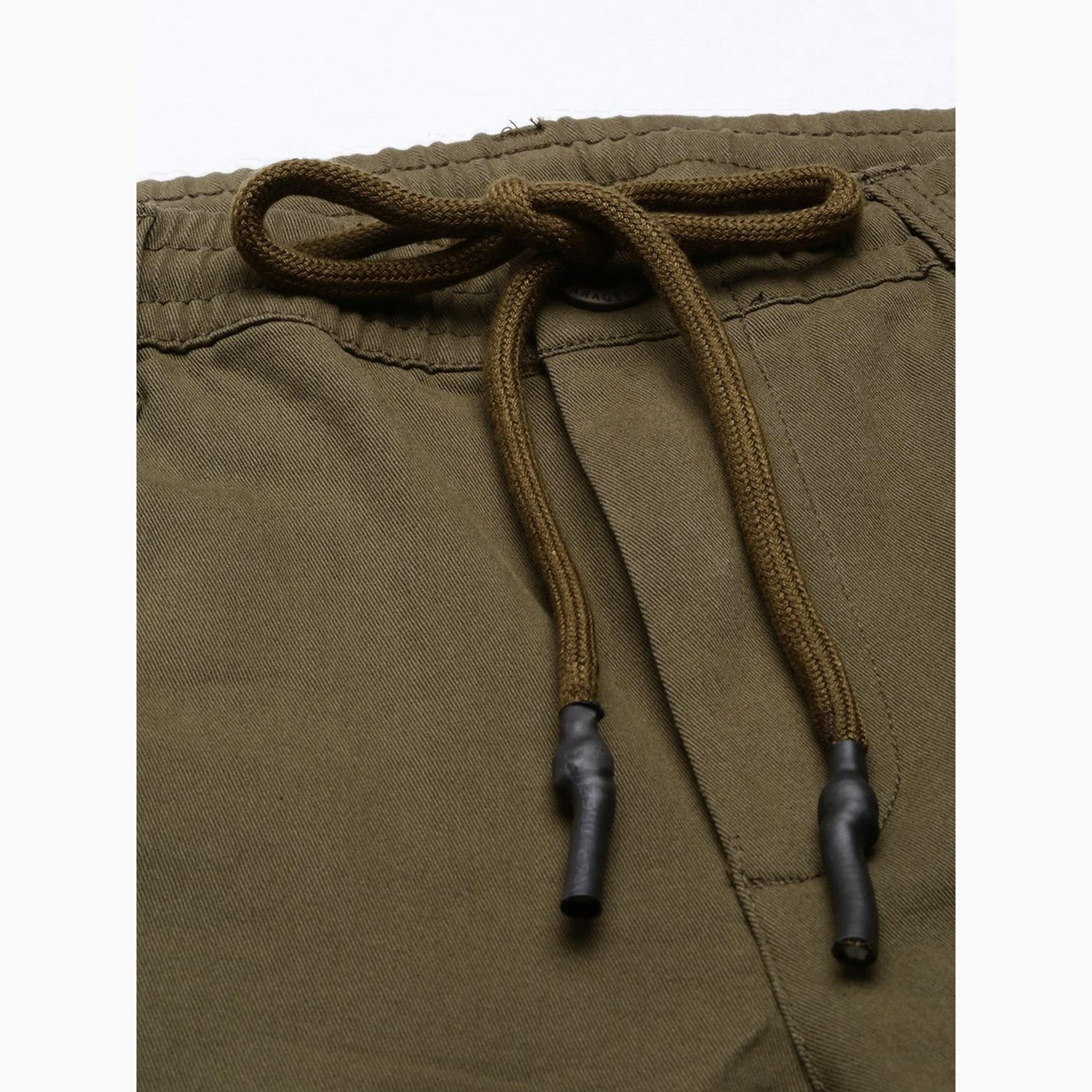 The Indian Garage Co X Styli Men Slim Fit Solid Chinos-men-clothing-bottoms-joggers-image-4