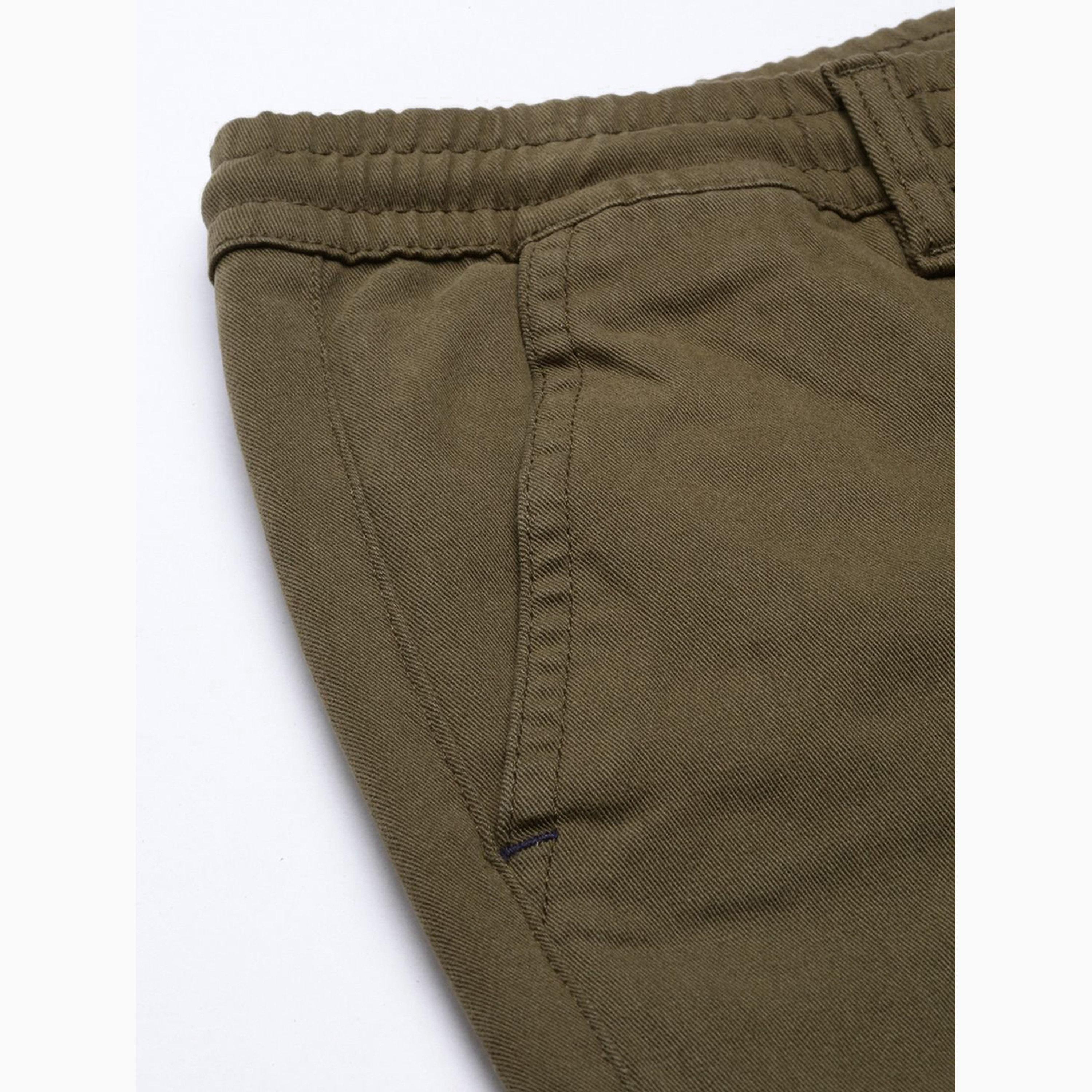 بنطال تشينو بلون سادة وقصة ضيقة للرجال-men-clothing-bottoms-joggers-image-6