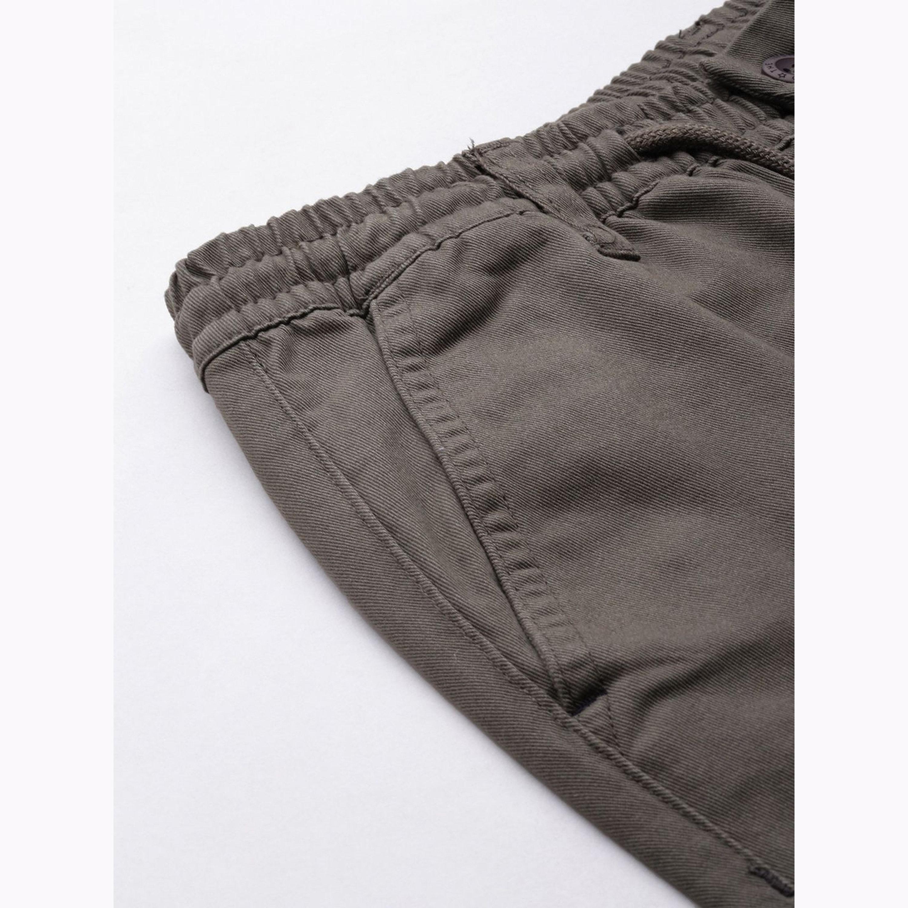 The Indian Garage Co X Styli Men Grey Slim Fit Solid Chinos-men-clothing-bottoms-joggers-image-6