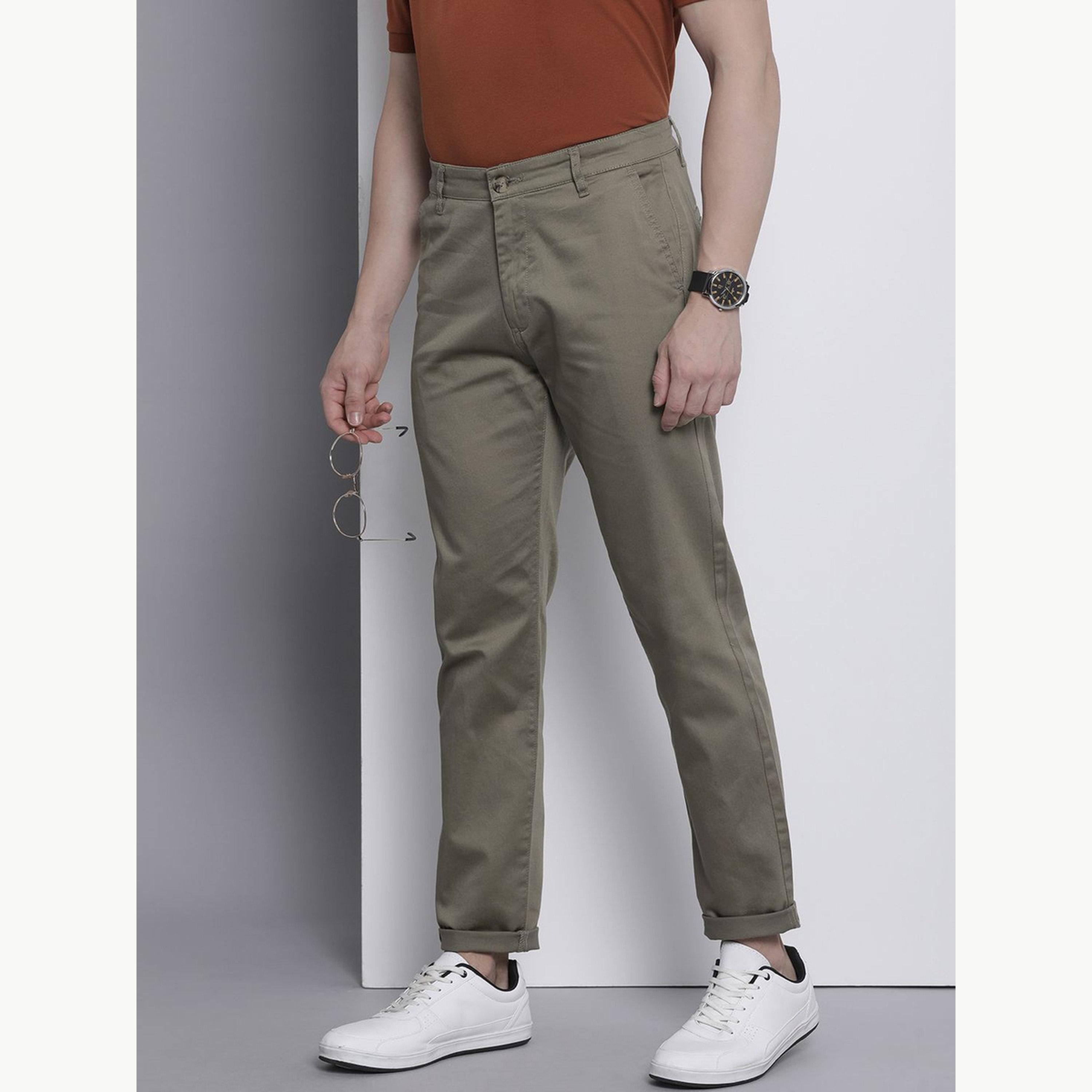 بنطال تشينو سادة بقصة ضيقة للرجال-men-clothing-bottoms-trousersandchinos-chinos-image-5