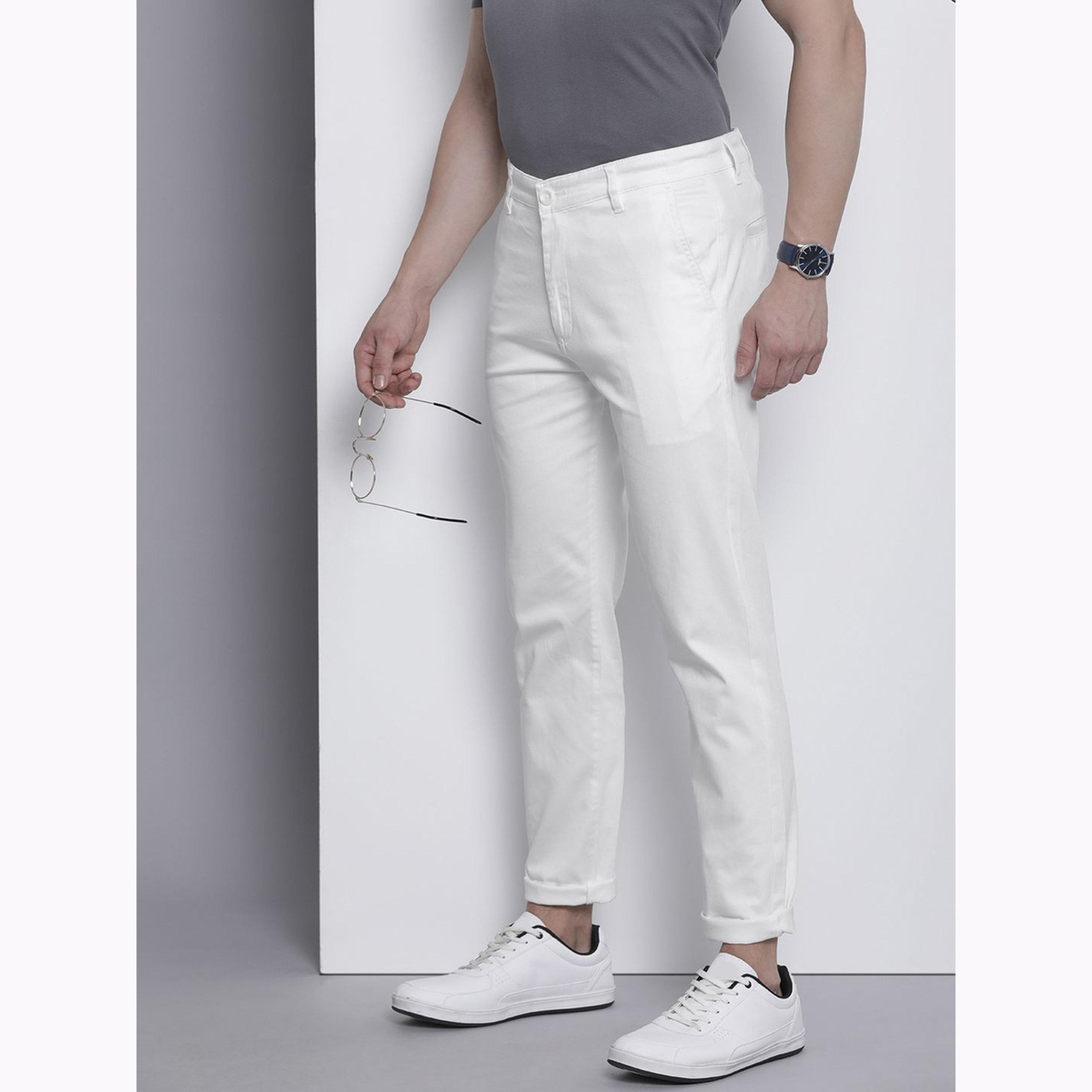 The Indian Garage Co X Styli Men White Slim Fit Solid Chinos-men-clothing-bottoms-trousersandchinos-chinos-image-5