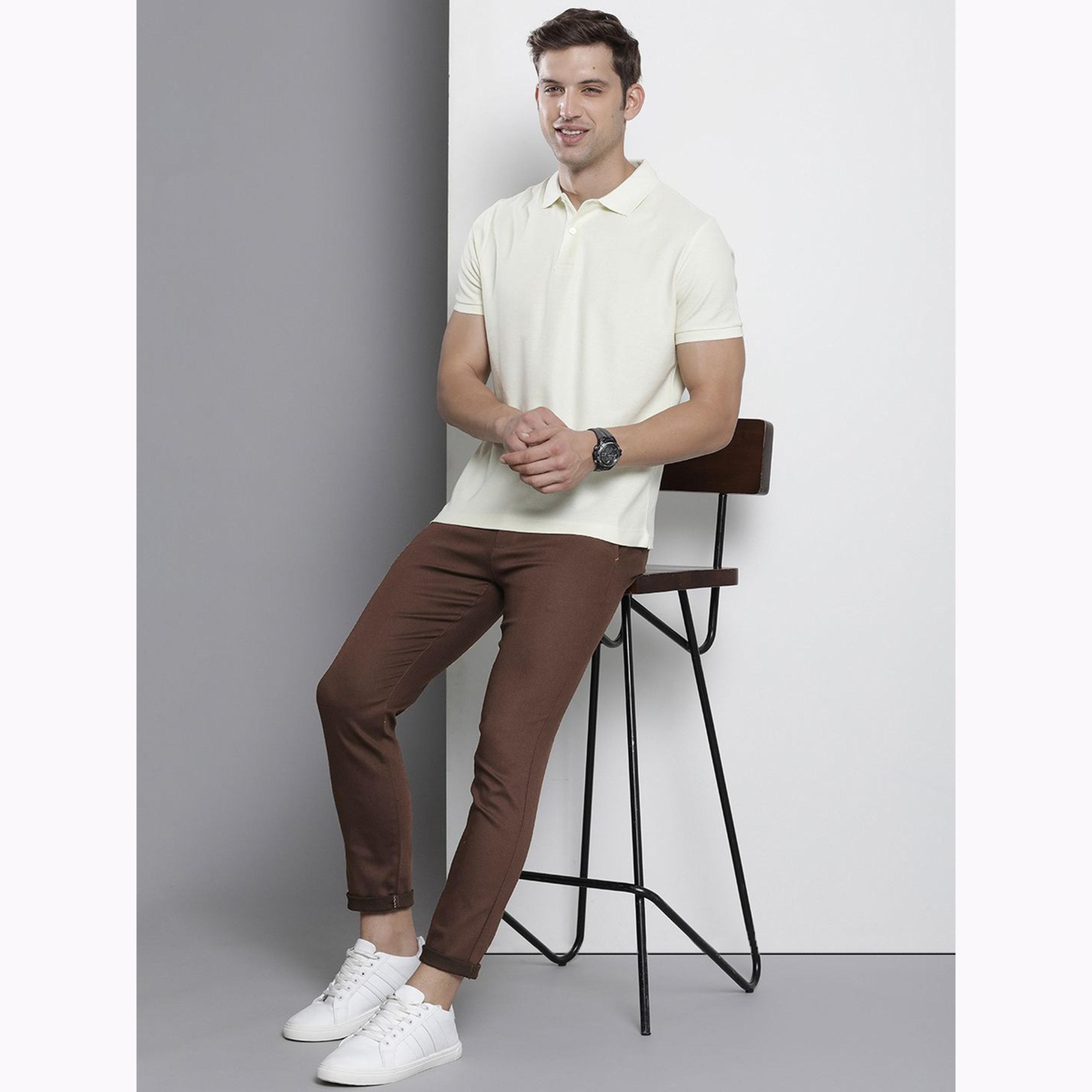 بنطال تشينو سادة بقصة ضيقة للرجال-men-clothing-bottoms-trousersandchinos-chinos-image-2
