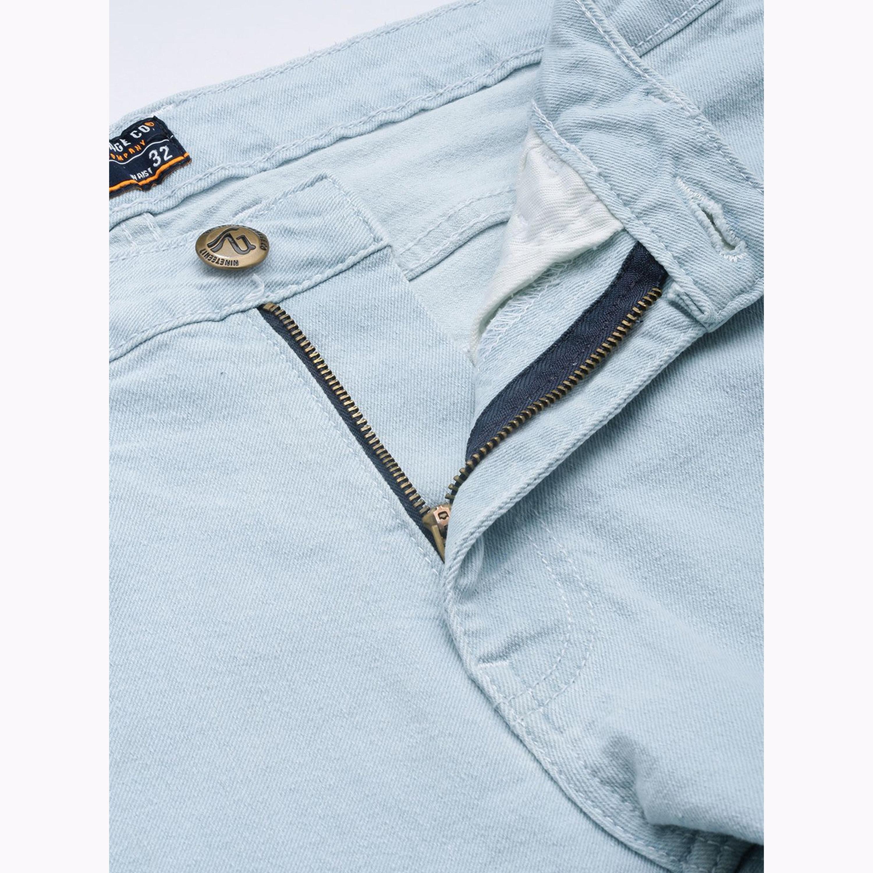 The Indian Garage Co X Styli Men Blue Slim Straight Fit Solid Jeans-men-clothing-bottoms-jeans-image-4