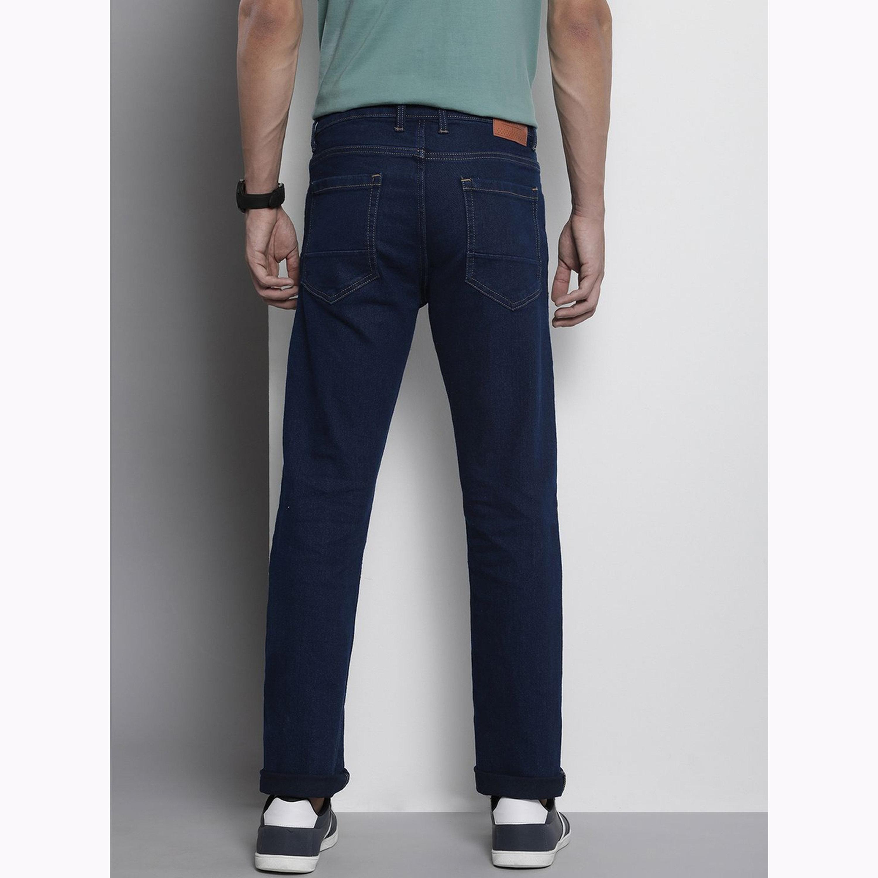 جينز سادة بقصة مستقيمة ضيقة للرجال-men-clothing-bottoms-jeans-image-3