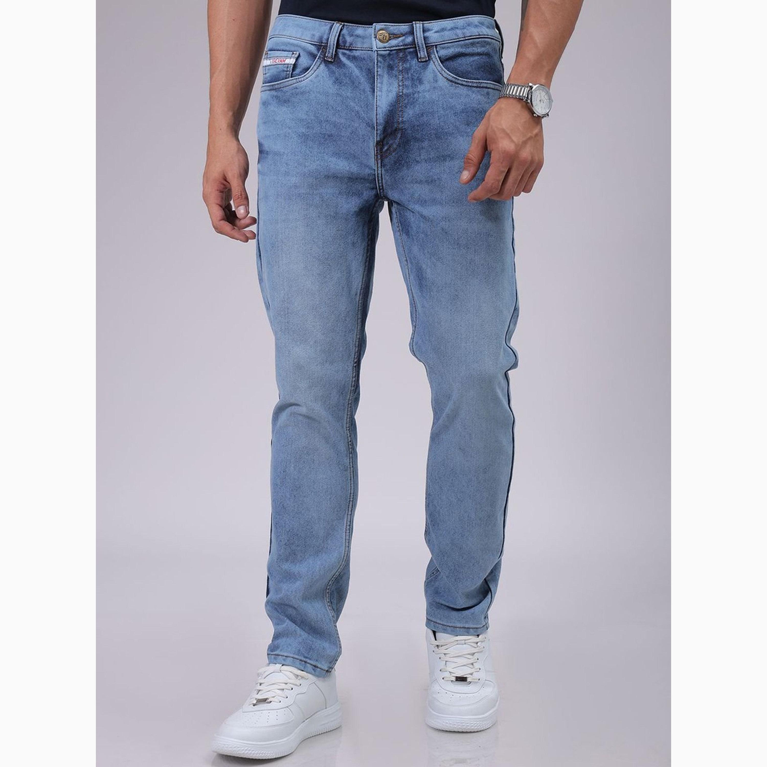 The Indian Garage Co X Styli Men Slim Fit Solid Jeans-men-clothing-bottoms-jeans-image-1