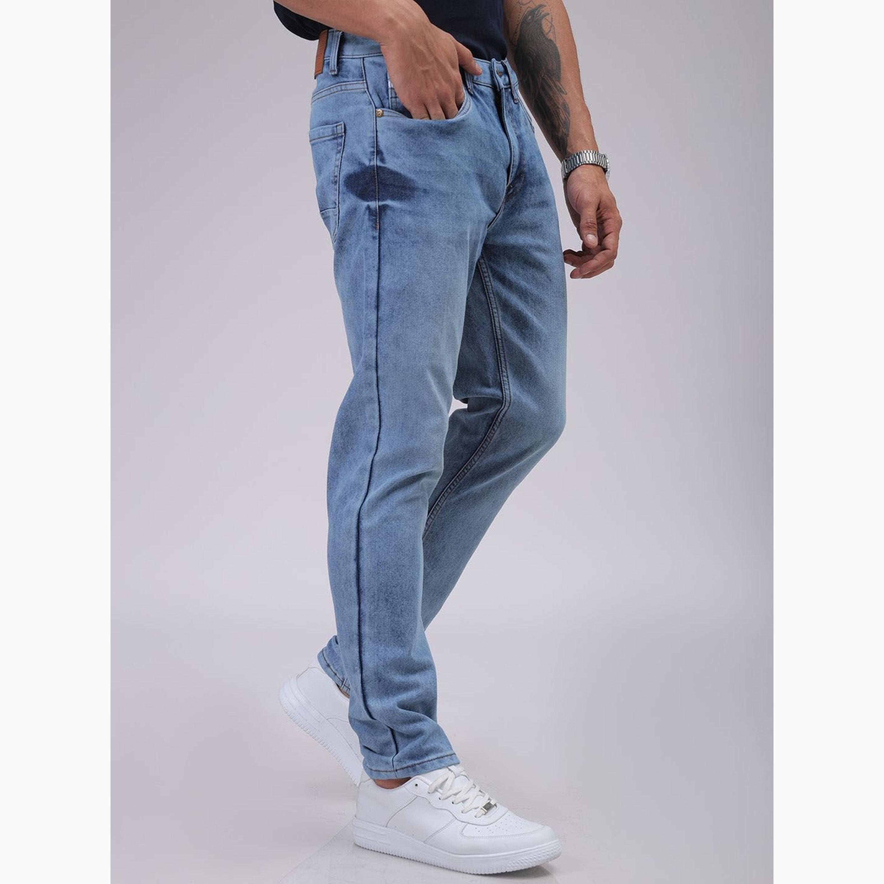 جينز سادة بقصة ضيقة للرجال-men-clothing-bottoms-jeans-image-4