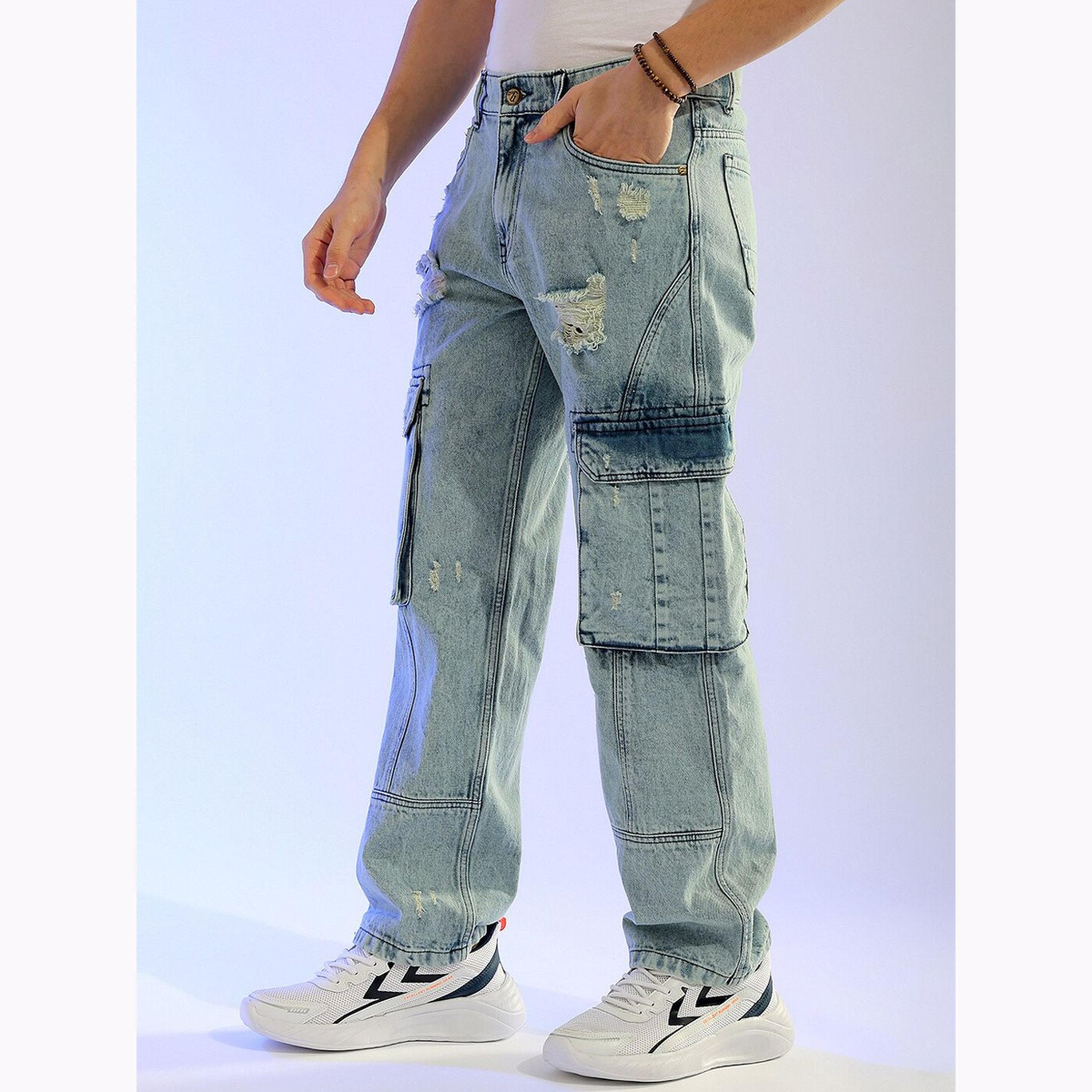 The Indian Garage Co X Styli Men Acid Wash Distressed Cargo Jeans-men-clothing-bottoms-jeans-image-5
