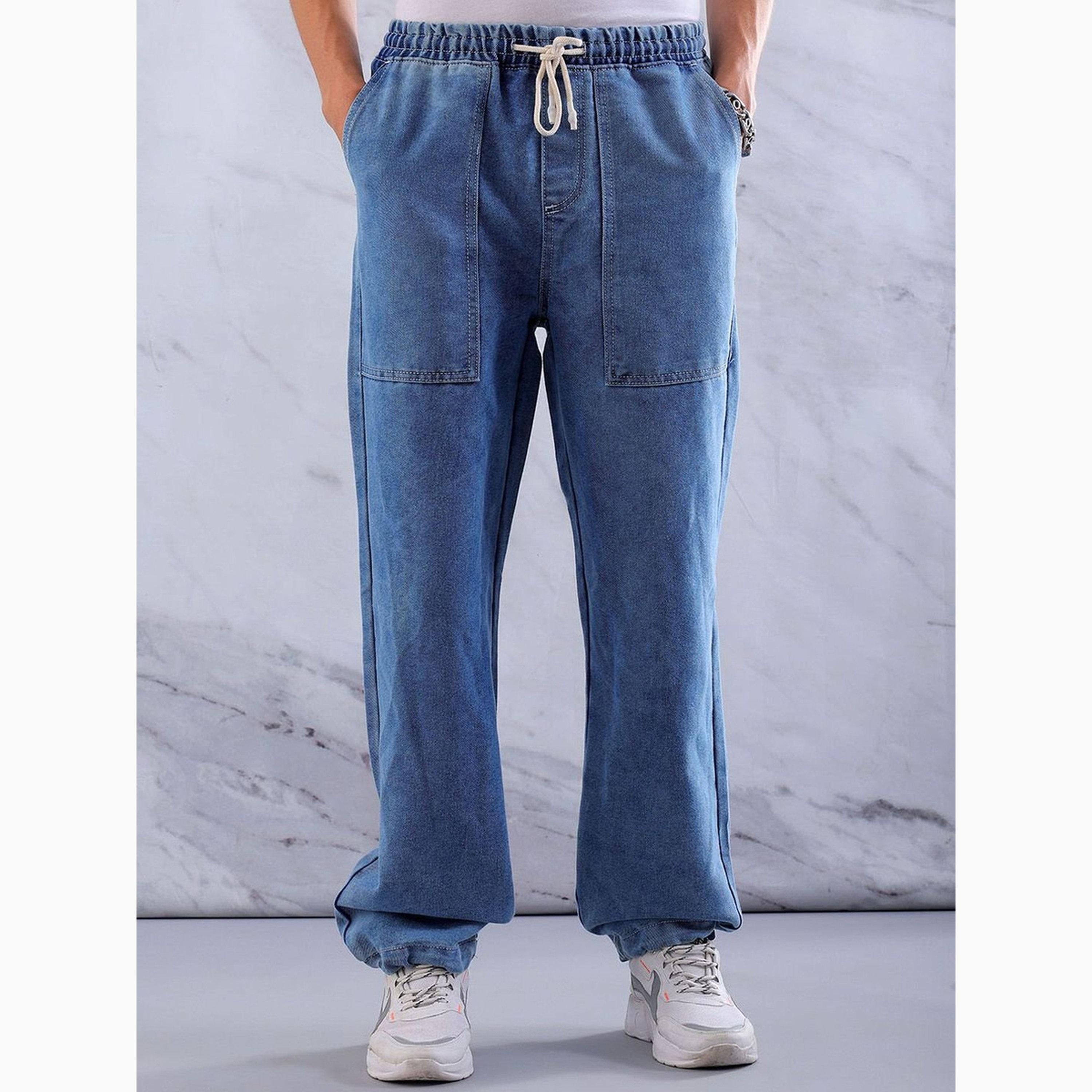 The Indian Garage Co X Styli Men Loose Fit Solid Jeans-men-clothing-bottoms-jeans-image-1