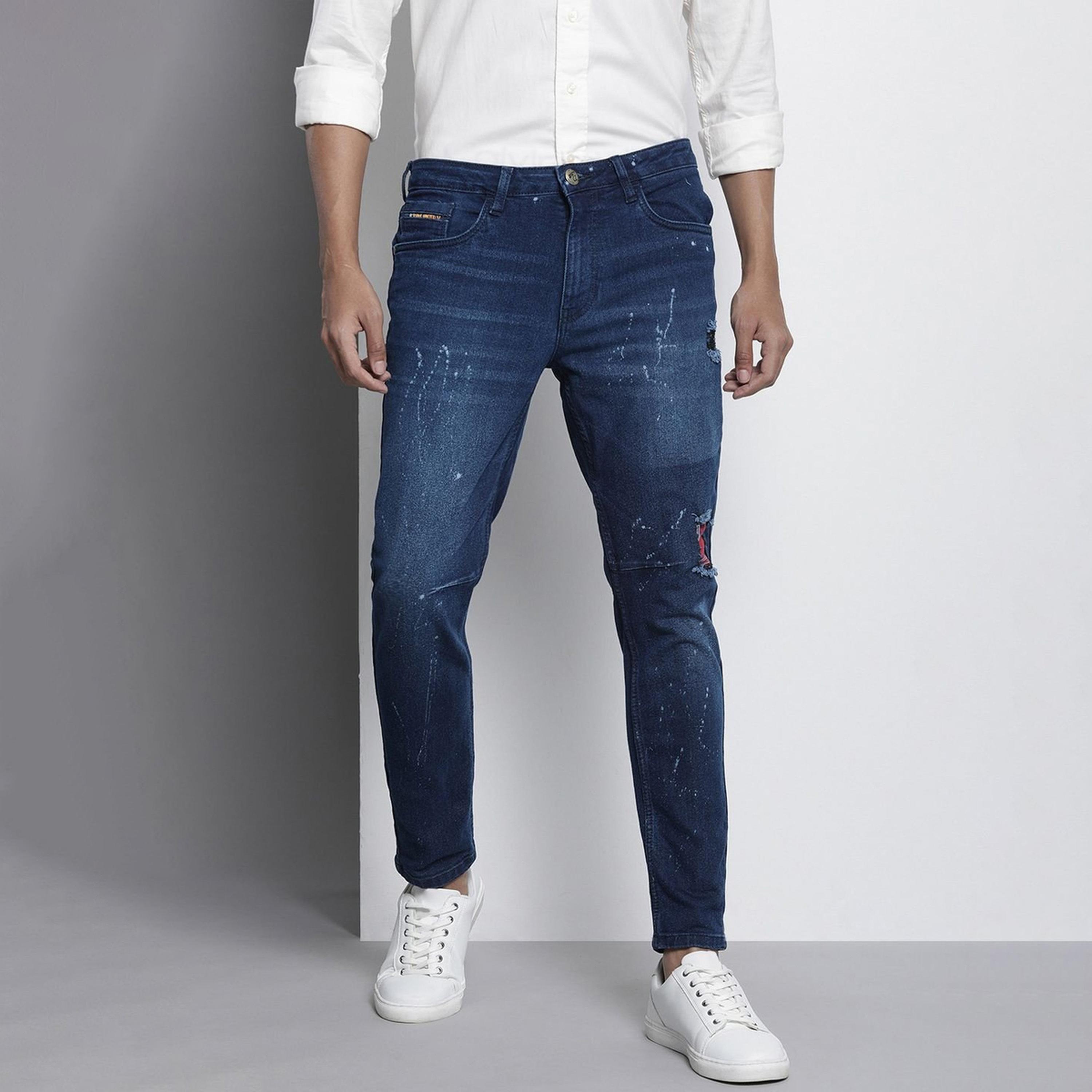 جينز بقصة كاروت وتفاصيل ممزقة-men-clothing-bottoms-jeans-image-1