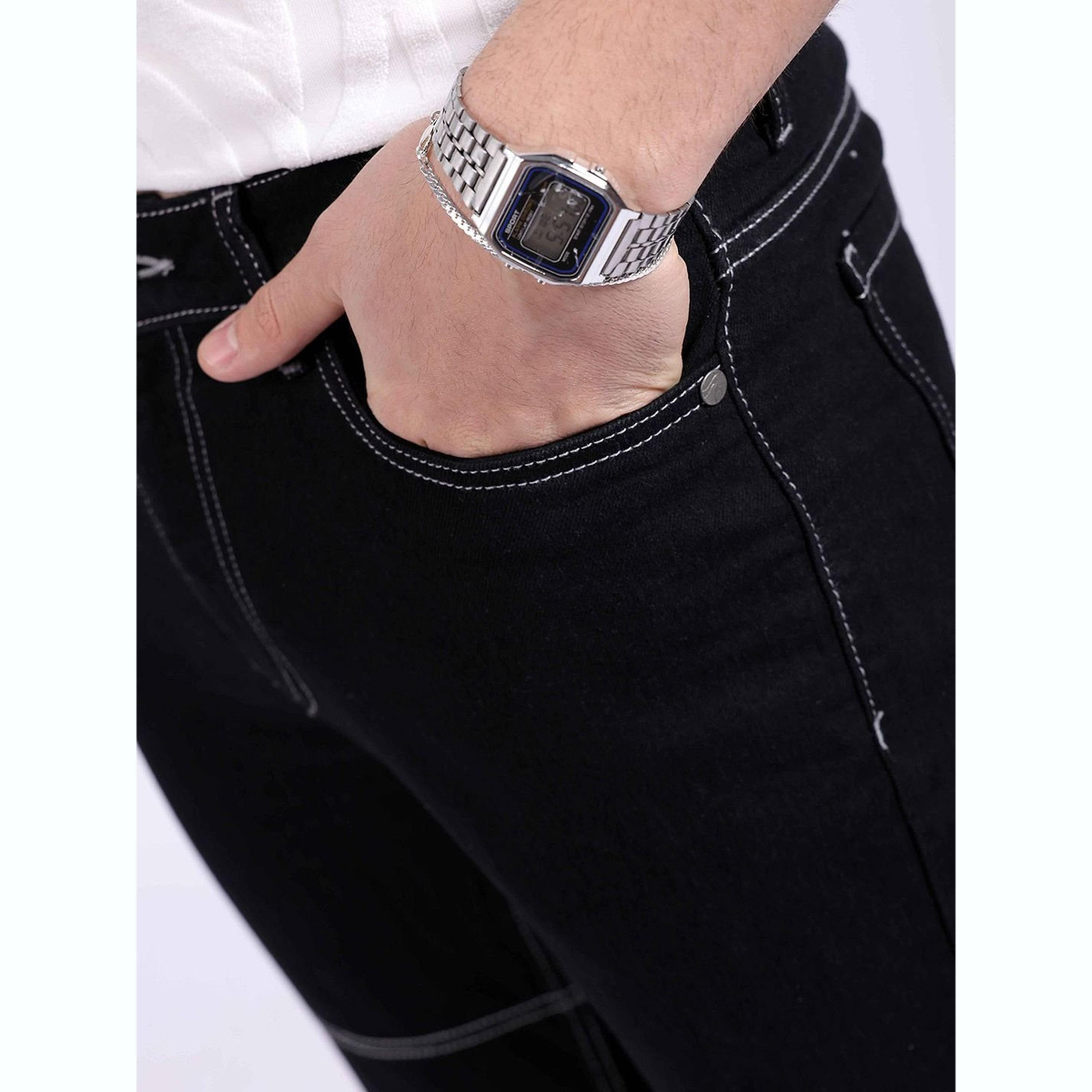 جينز بقصة بوت كات سادة-men-clothing-bottoms-jeans-image-6