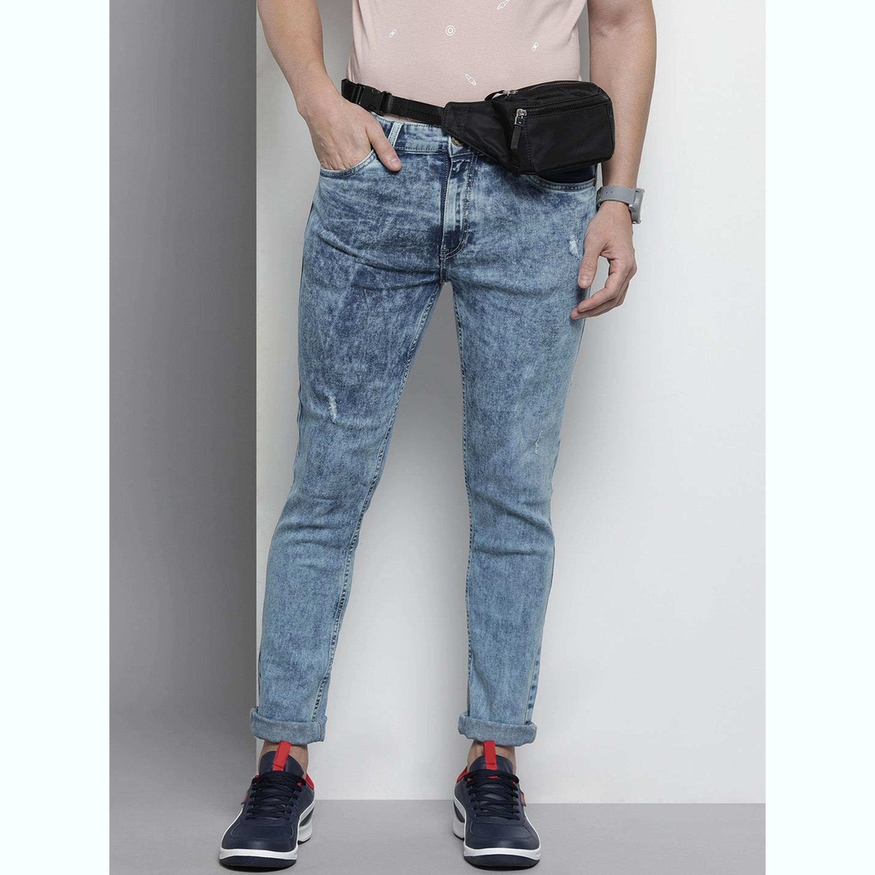 The Indian Garage Co X Styli Men Slim Fit Solid Jeans-men-clothing-bottoms-jeans-image-1