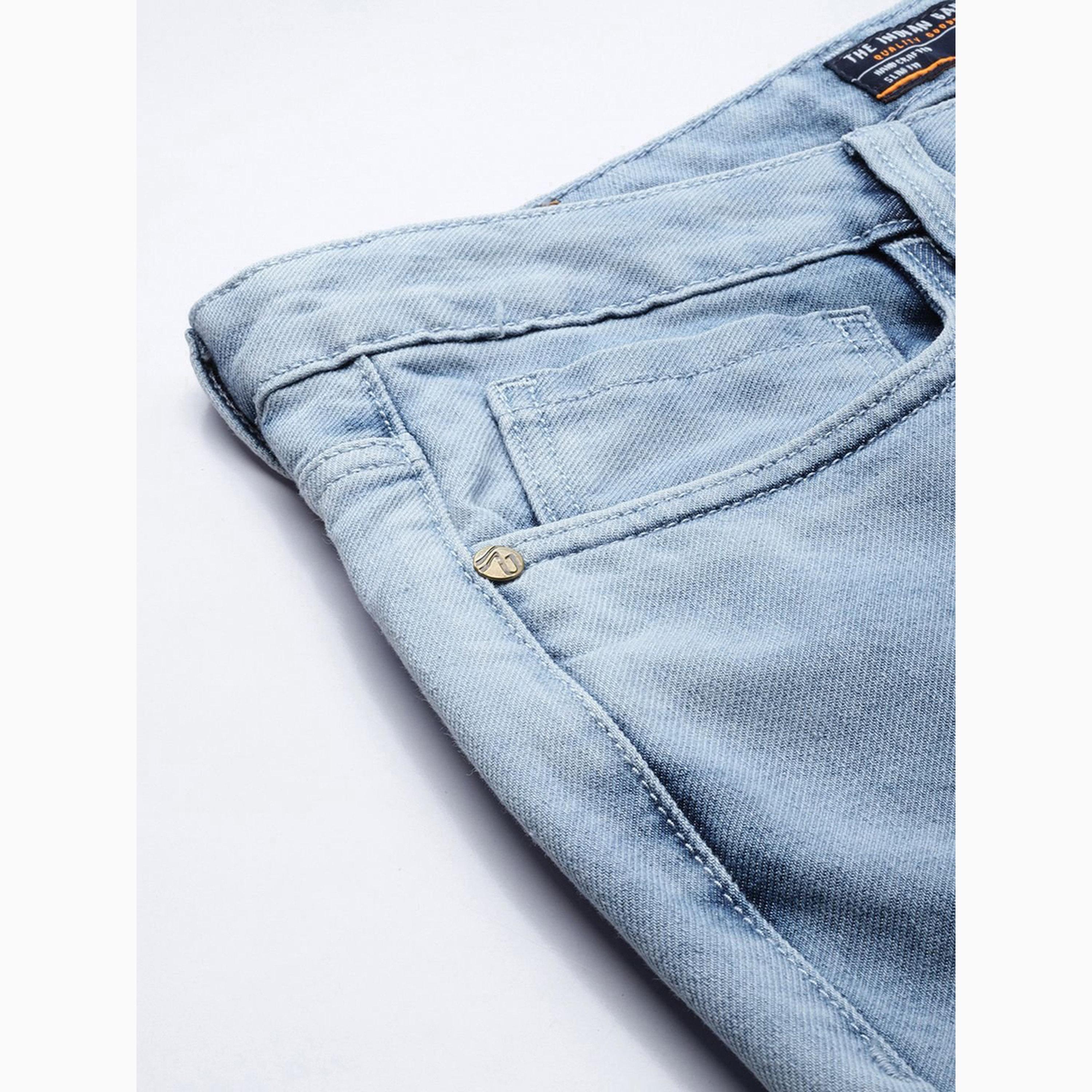 بنطال جينز بتصميم ألواح وقصة ضيقة للرجال-men-clothing-bottoms-jeans-image-6