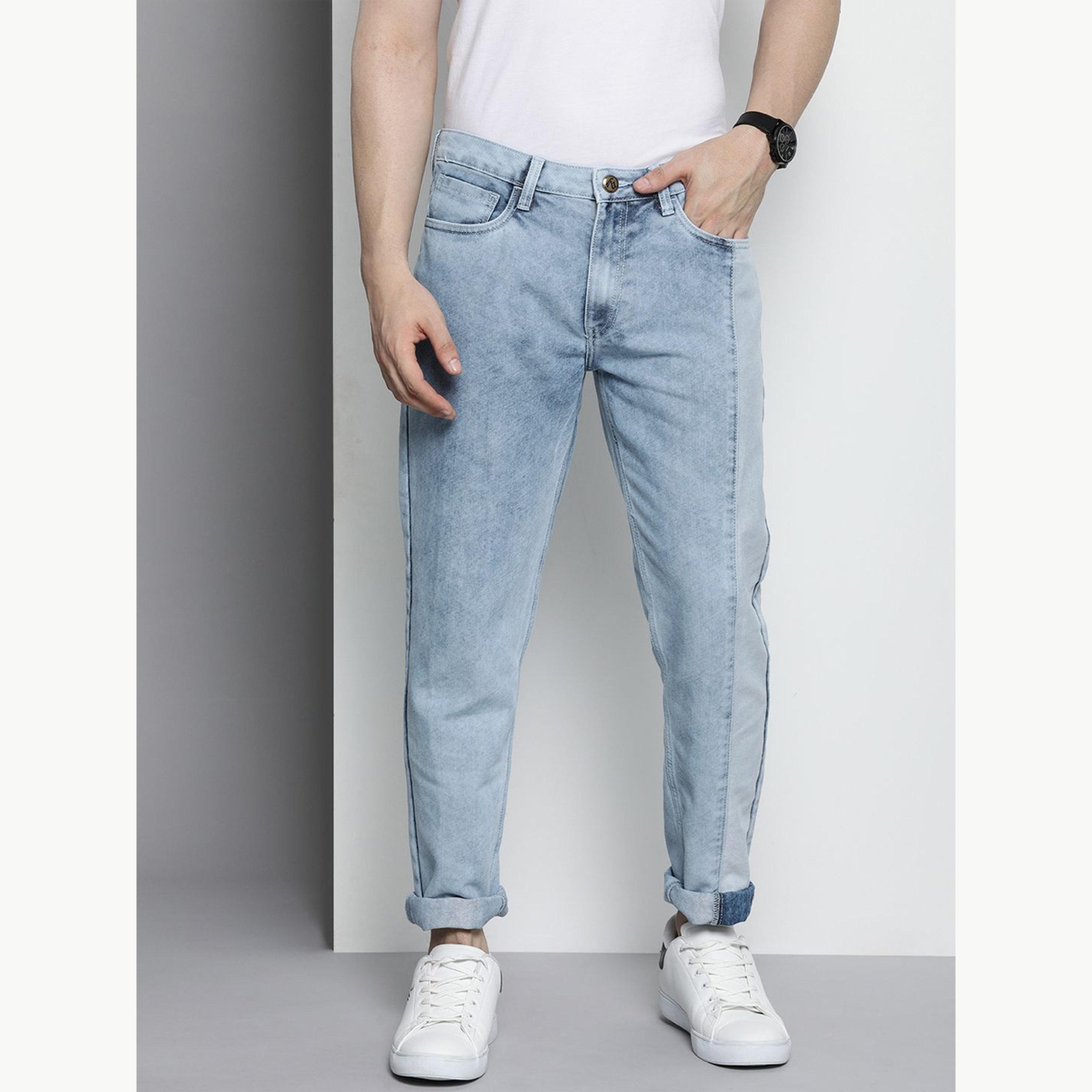 جينز بقصة داد وتفاصيل ألواح للرجال-men-clothing-bottoms-jeans-image-1