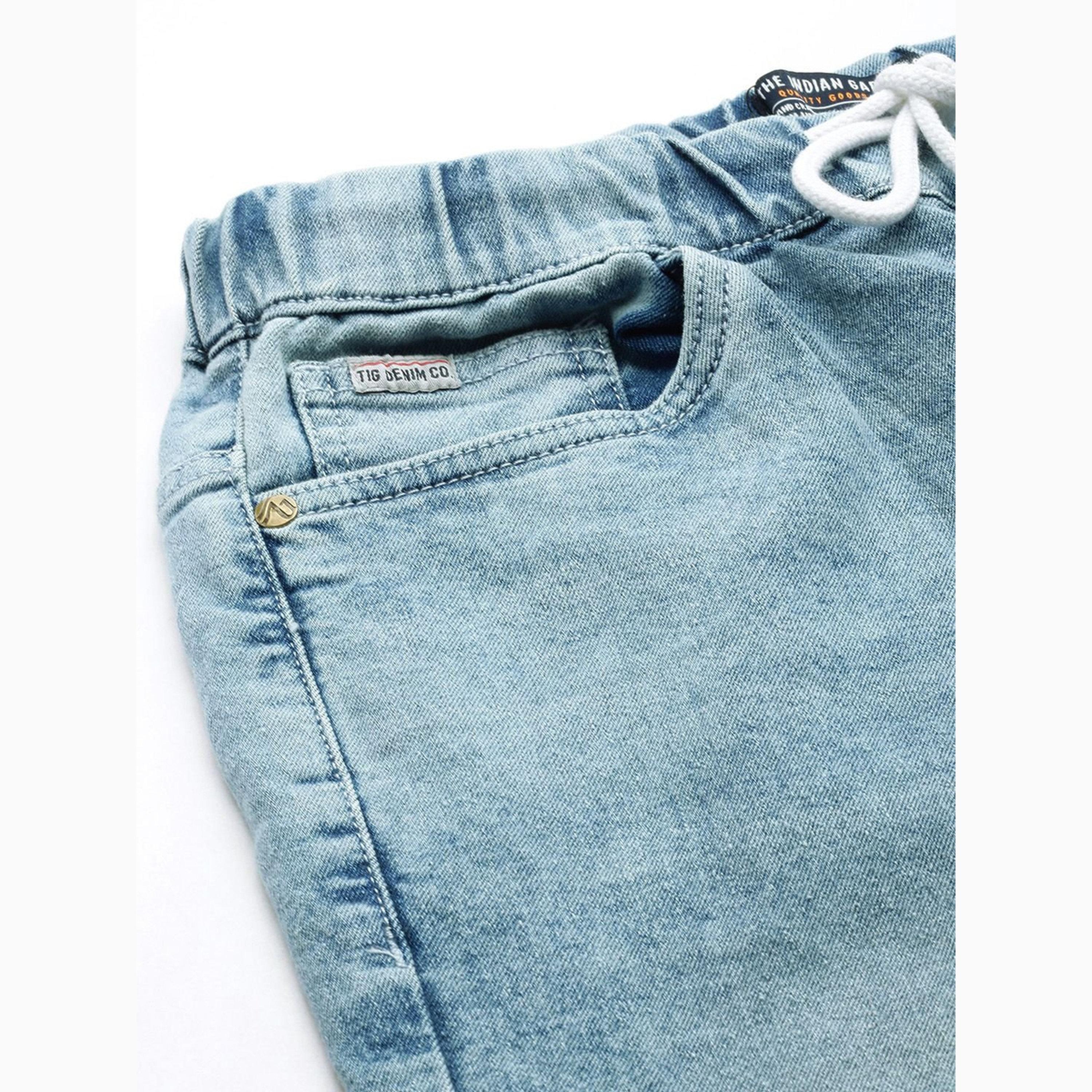 بنطال جينز بمظهر باهت وأساور وقصة ضيقة للرجال-men-clothing-bottoms-jeans-image-6