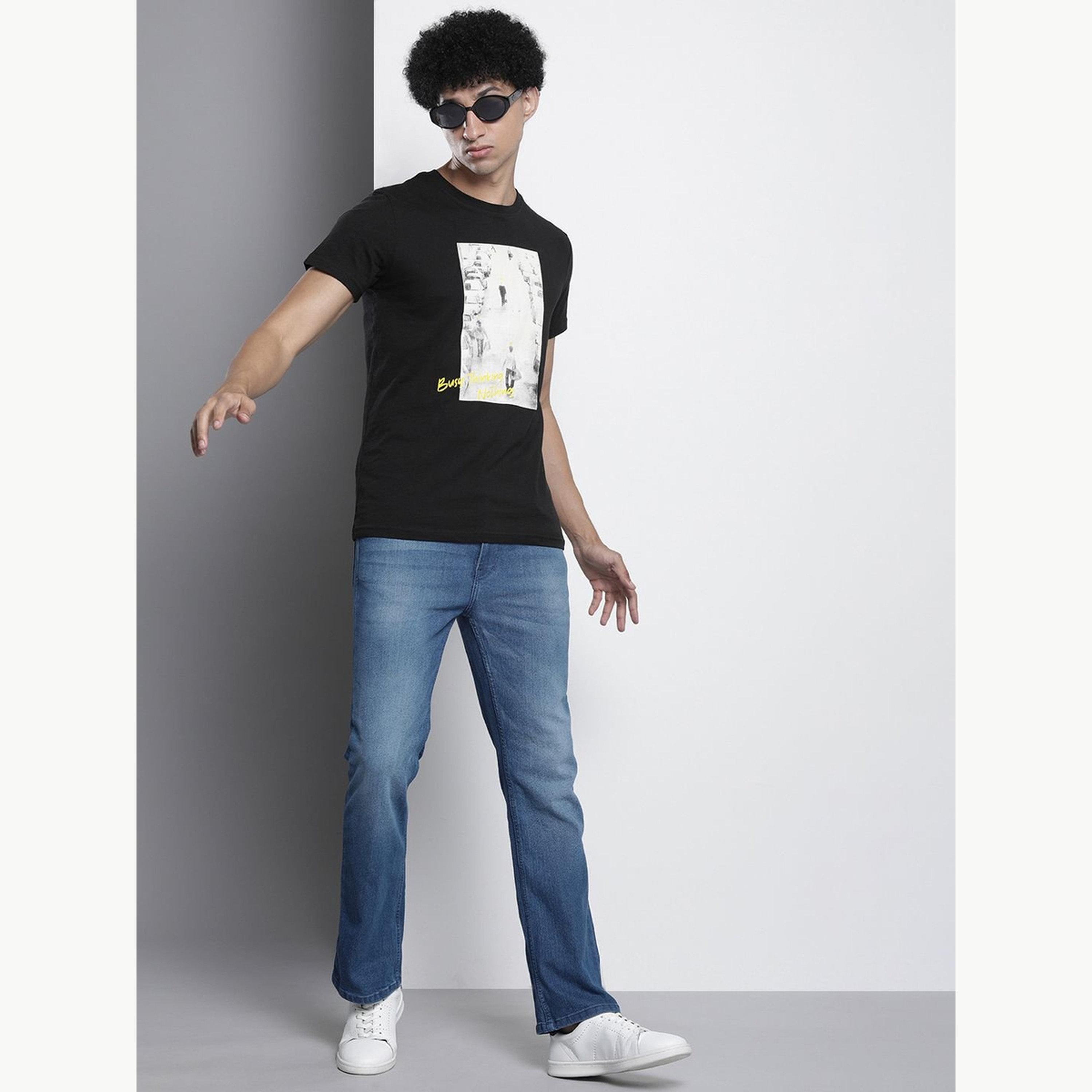 The Indian Garage Co X Styli Men Bootcut Fit Solid Jeans-men-clothing-bottoms-jeans-image-2