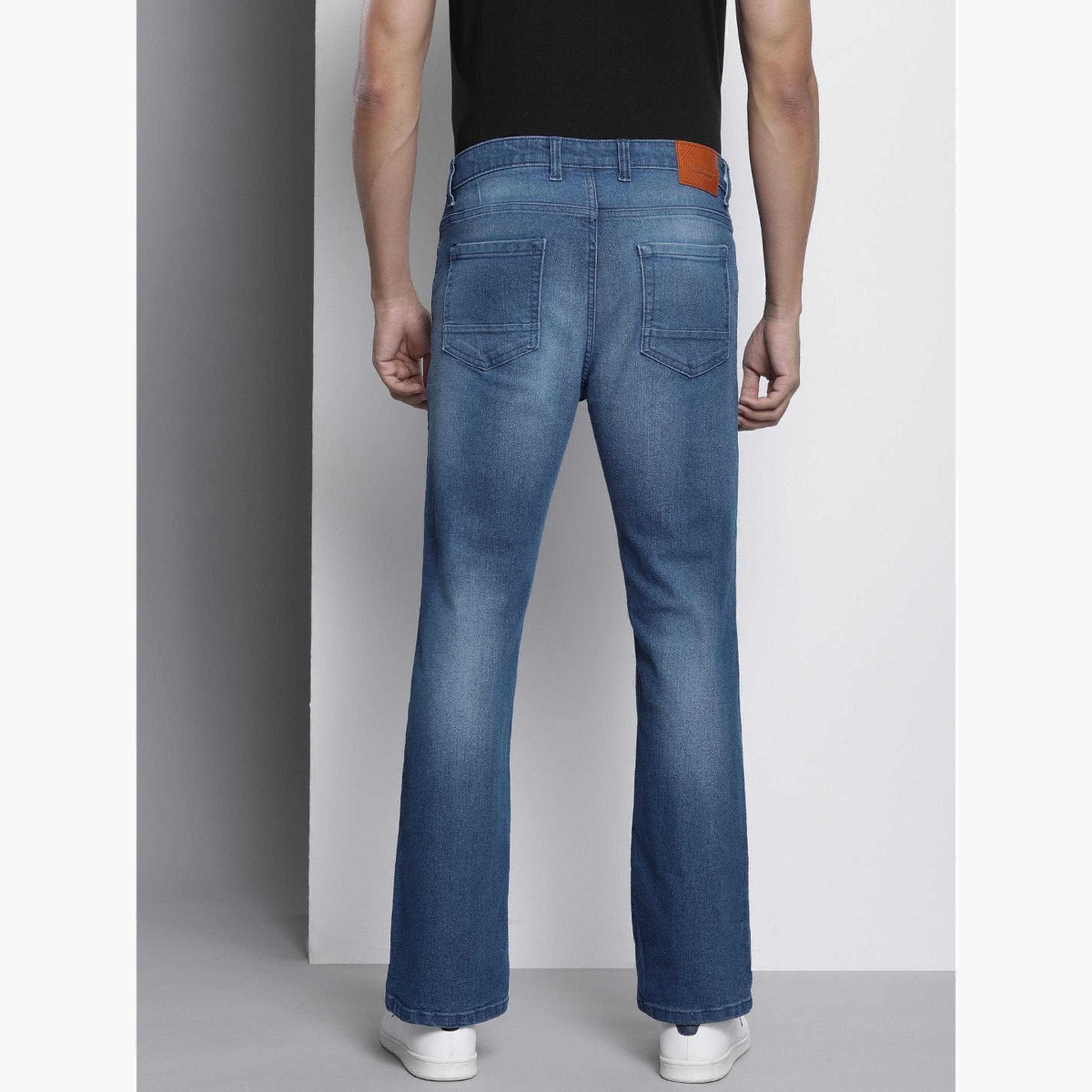 The Indian Garage Co X Styli Men Bootcut Fit Solid Jeans-men-clothing-bottoms-jeans-image-3