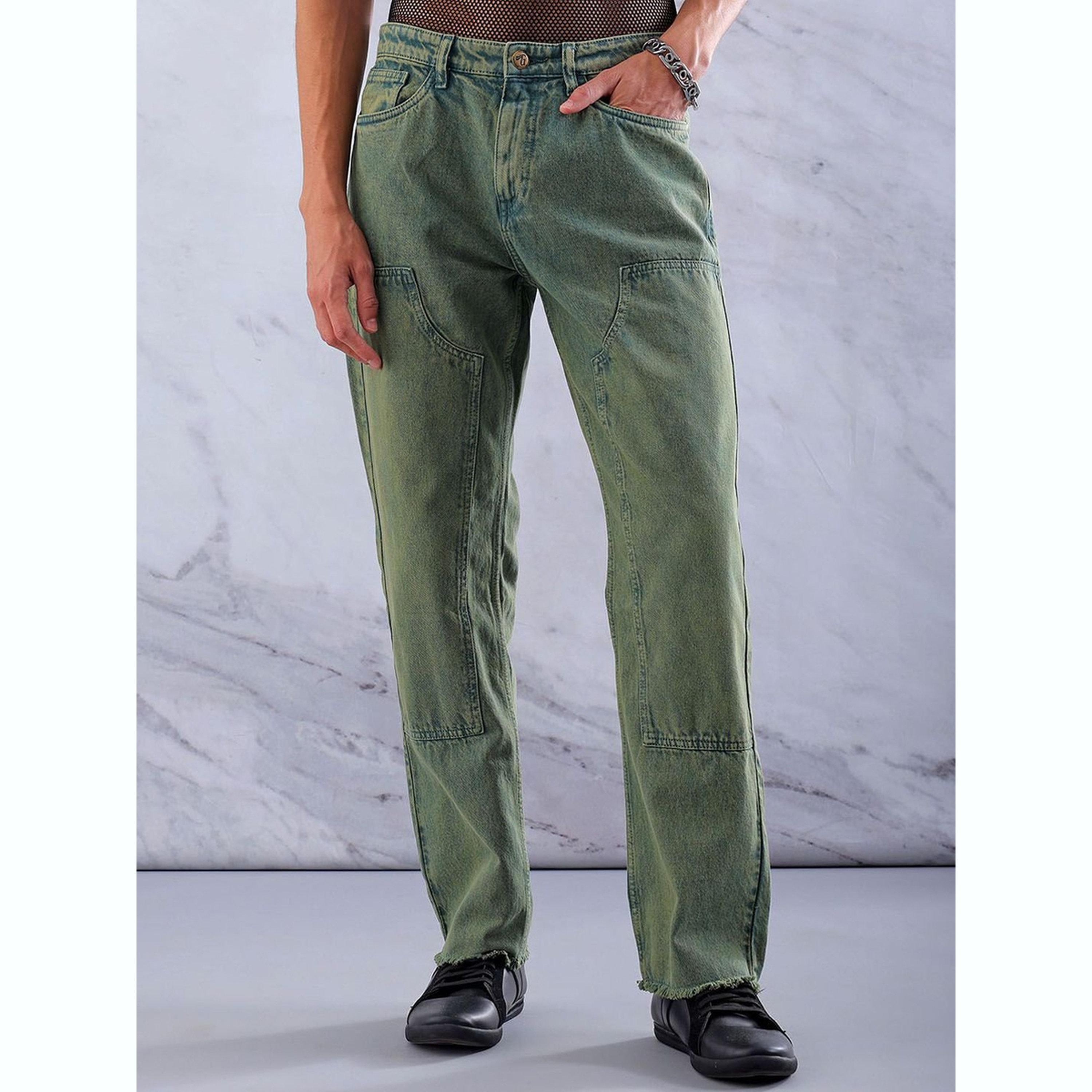 The Indian Garage Co X Styli Men Relaxed Straight Fit Solid Jeans-men-clothing-bottoms-jeans-image-1
