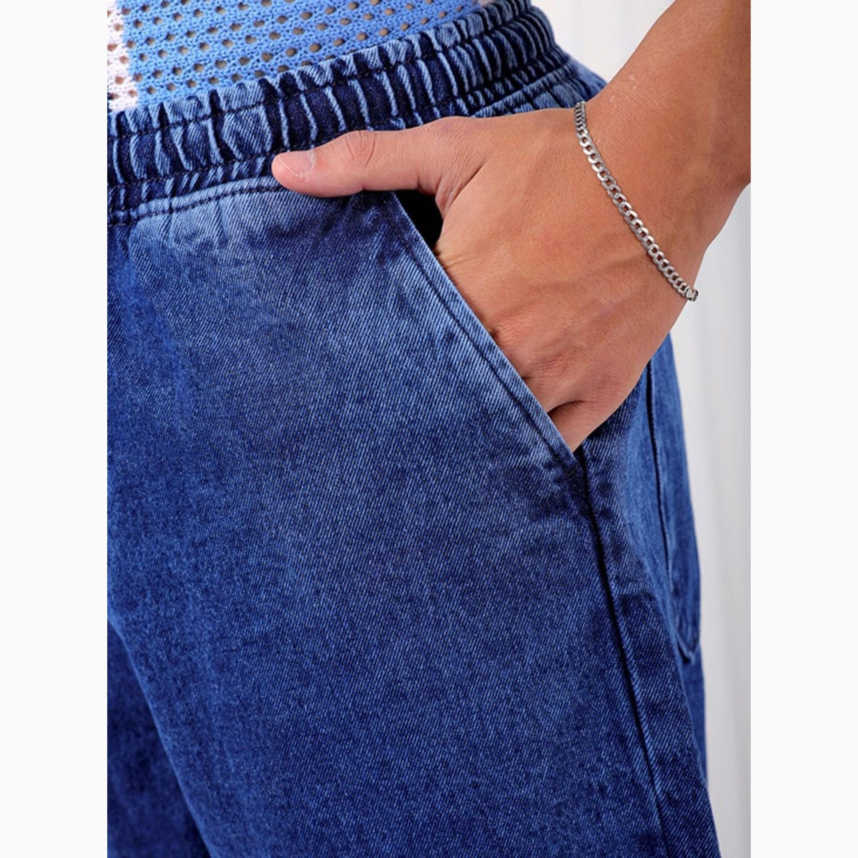 The Indian Garage Co X Styli Men Barrel Loose Fit Solid Jeans-men-clothing-bottoms-jeans-image-4