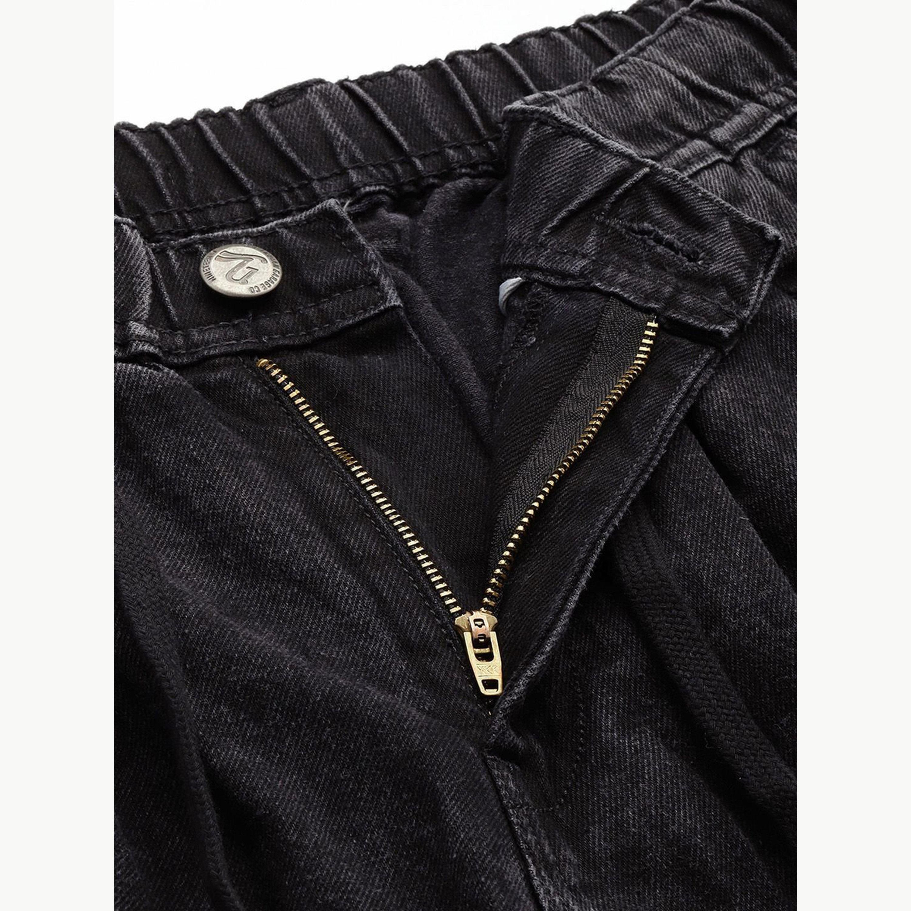 بنطال جينز بلون سادة وقصة مريحة للرجال-men-clothing-bottoms-jeans-image-3
