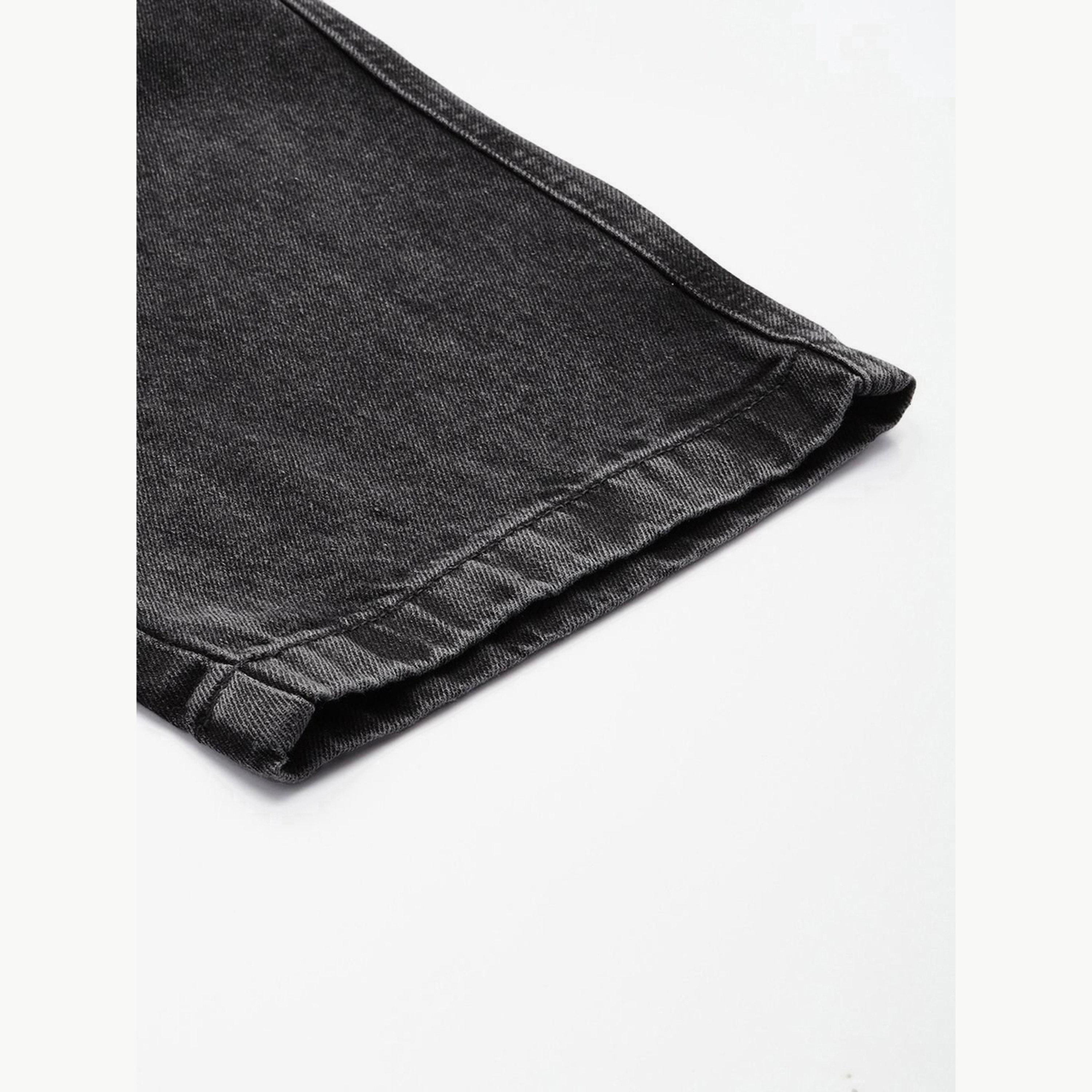 بنطال جينز بلون سادة وقصة مريحة للرجال-men-clothing-bottoms-jeans-image-6