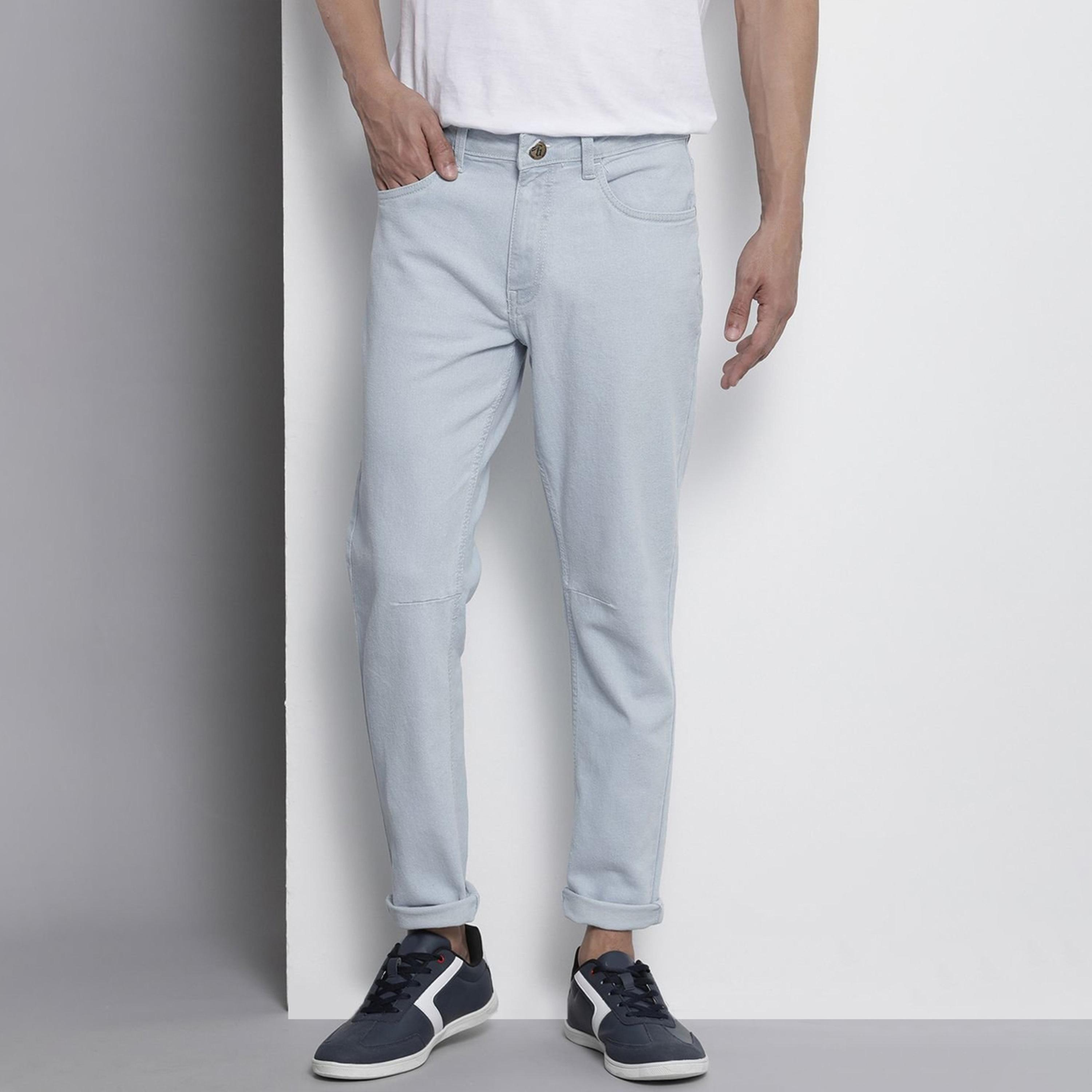 The Indian Garage Co X Styli Men Carrot Fit Solid Jeans-men-clothing-bottoms-jeans-image-1