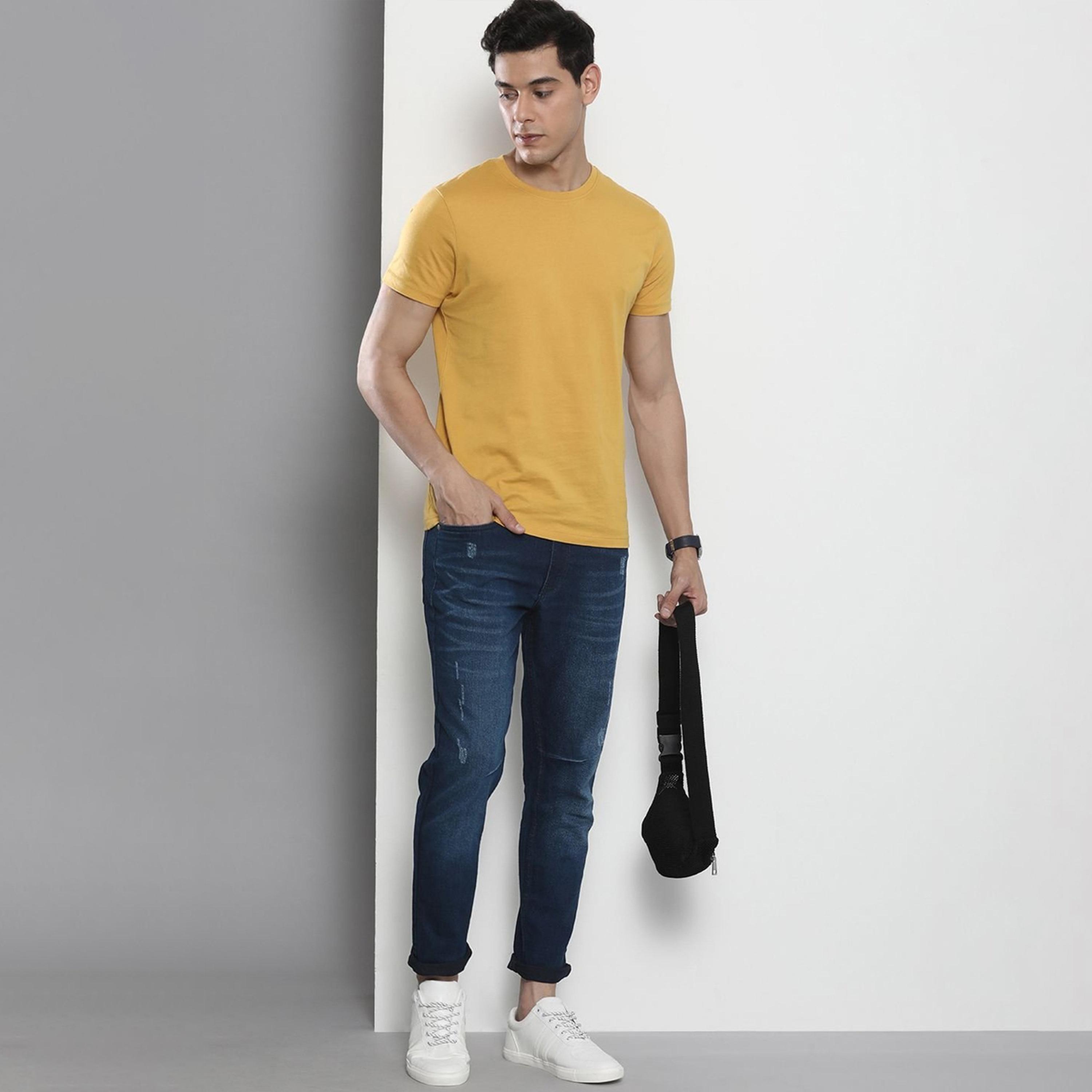 The Indian Garage Co X Styli Men Carrot Fit Solid Jeans-men-clothing-bottoms-jeans-image-2