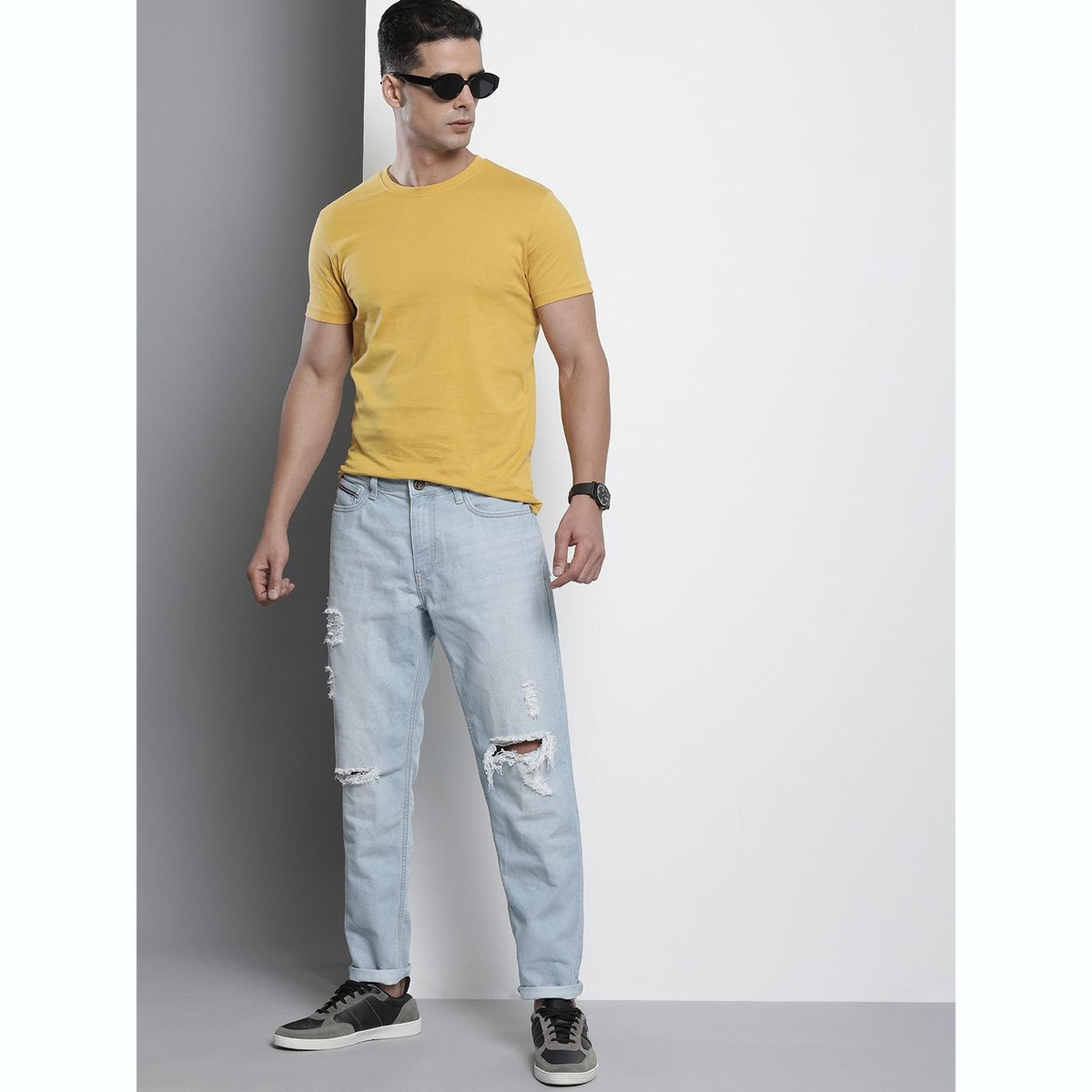 جينز بقصة داد فيت وتفاصيل ممزقة-men-clothing-bottoms-jeans-image-2