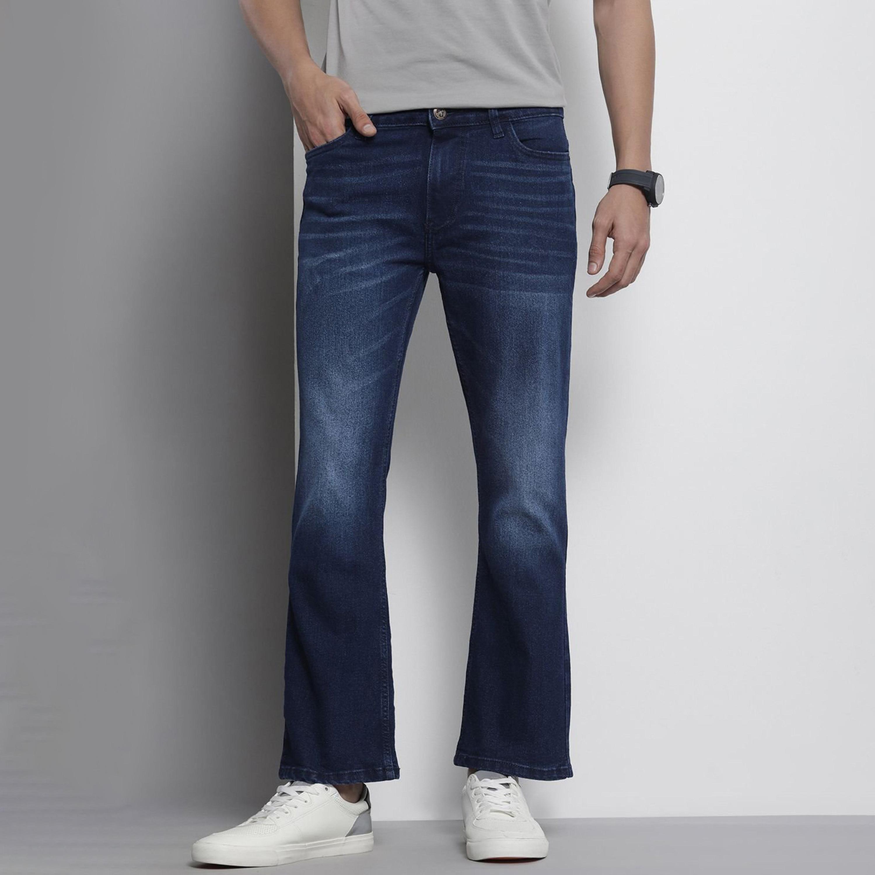 جينز بقصة بوت كات سادة-men-clothing-bottoms-jeans-image-1