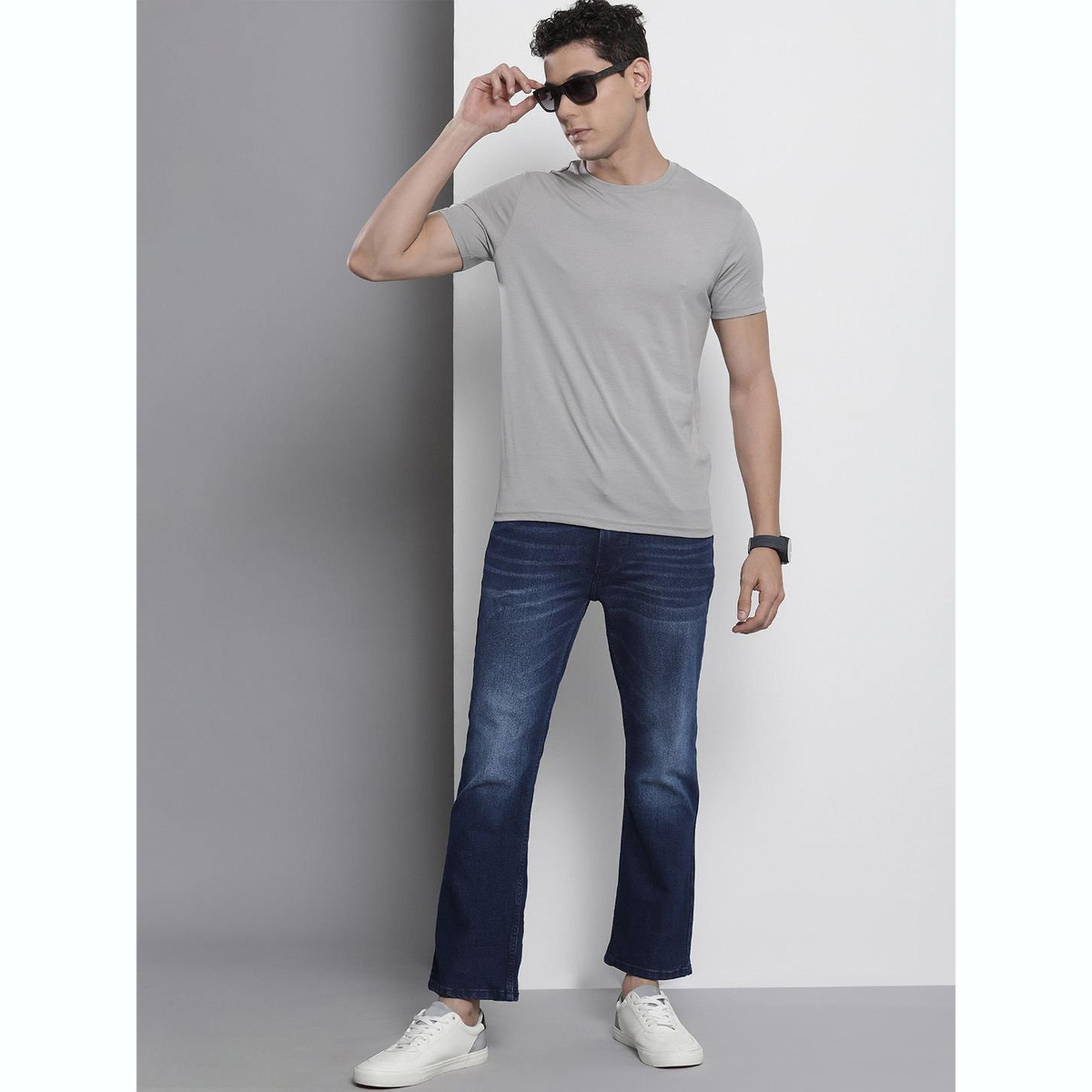 The Indian Garage Co X Styli Men Bootcut Fit Solid Jeans-men-clothing-bottoms-jeans-image-2