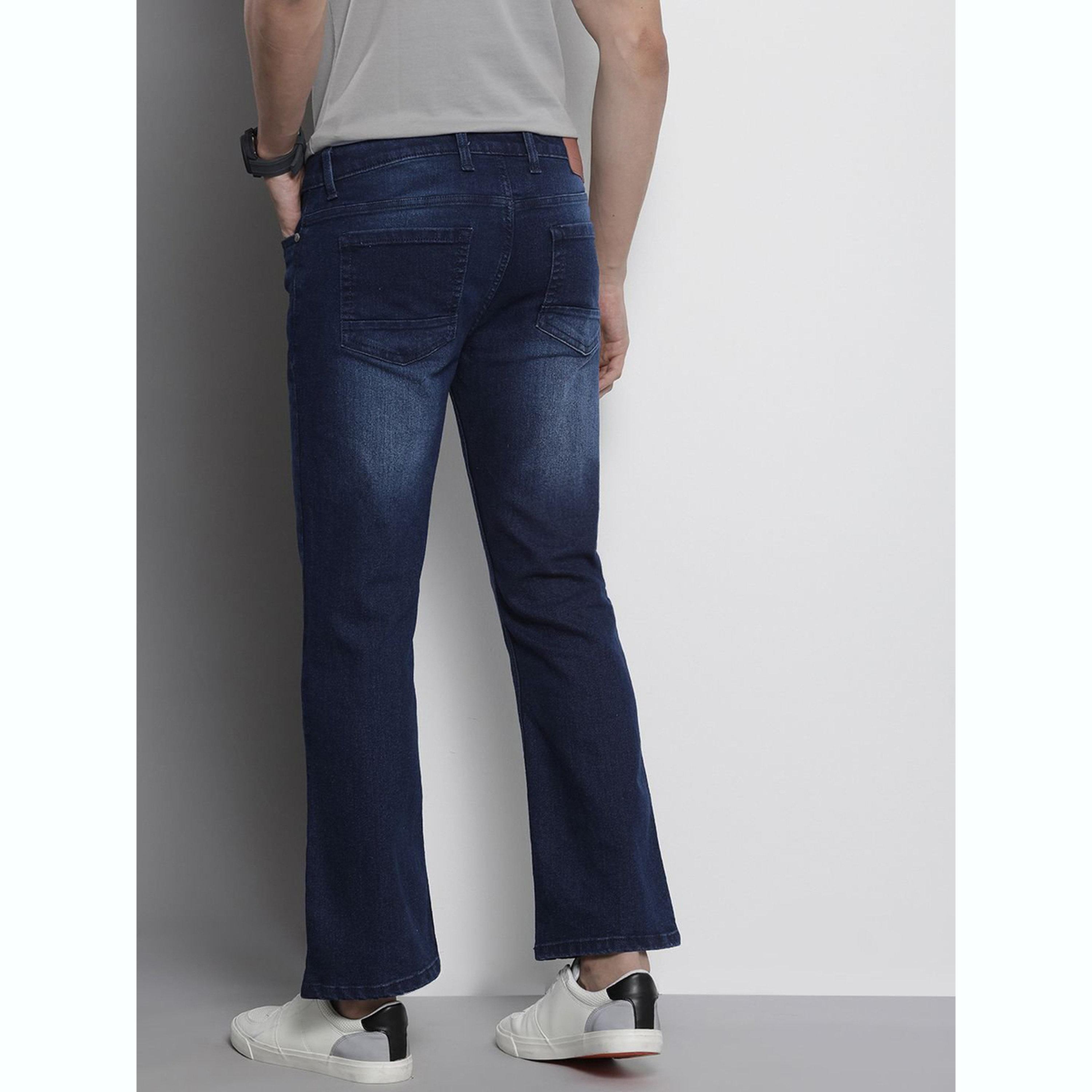 The Indian Garage Co X Styli Men Bootcut Fit Solid Jeans-men-clothing-bottoms-jeans-image-3