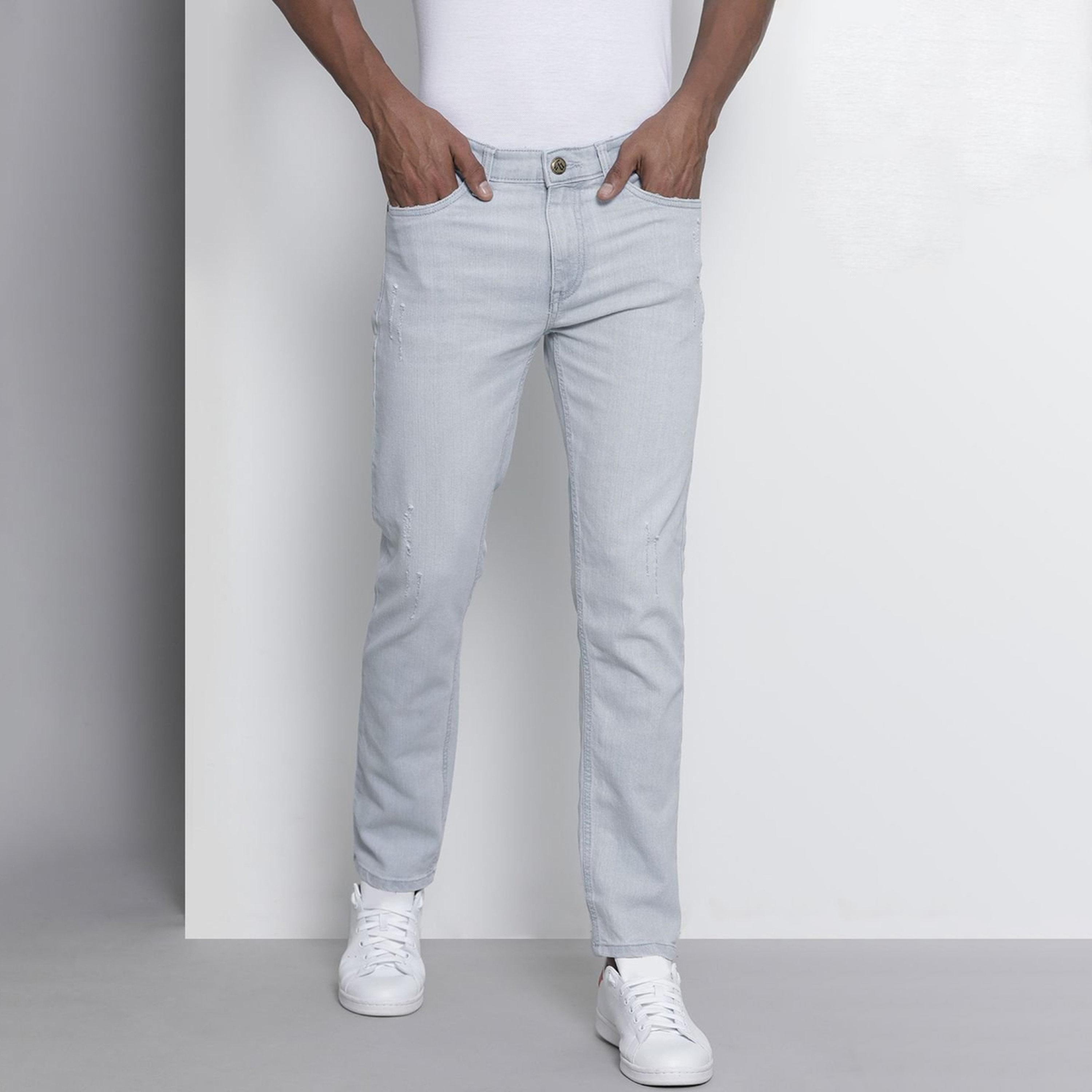 The Indian Garage Co X Styli Men Slim Fit Solid Jeans-men-clothing-bottoms-jeans-image-1