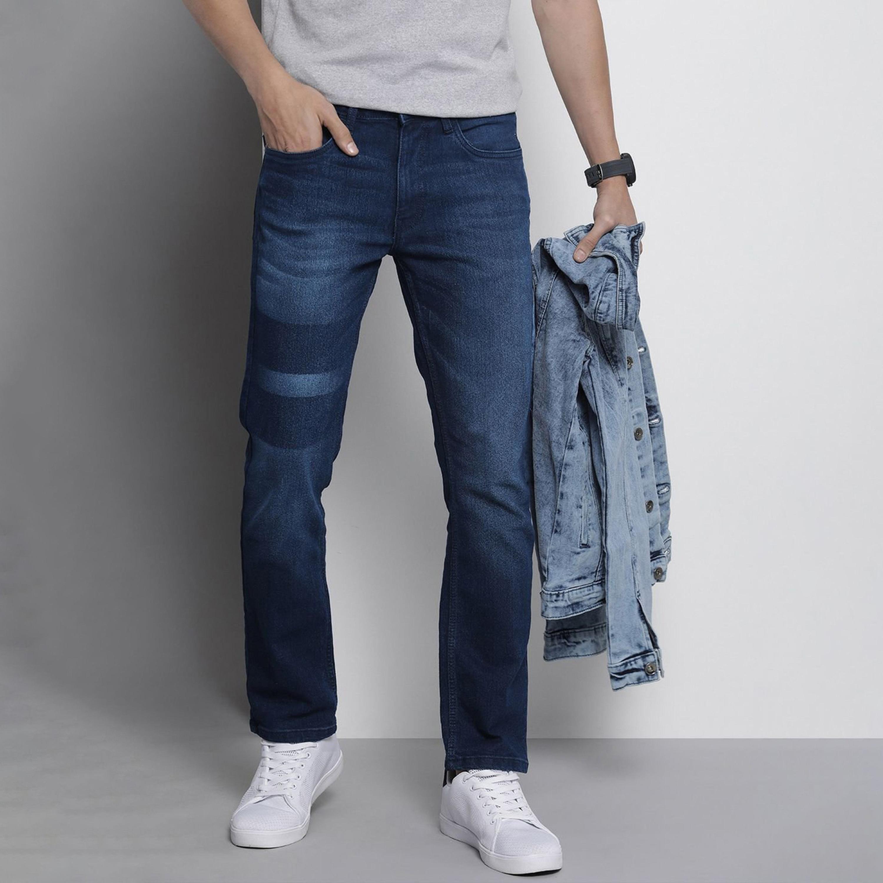 جينز بقصة مستقيمة ولون باهت-men-clothing-bottoms-jeans-image-1