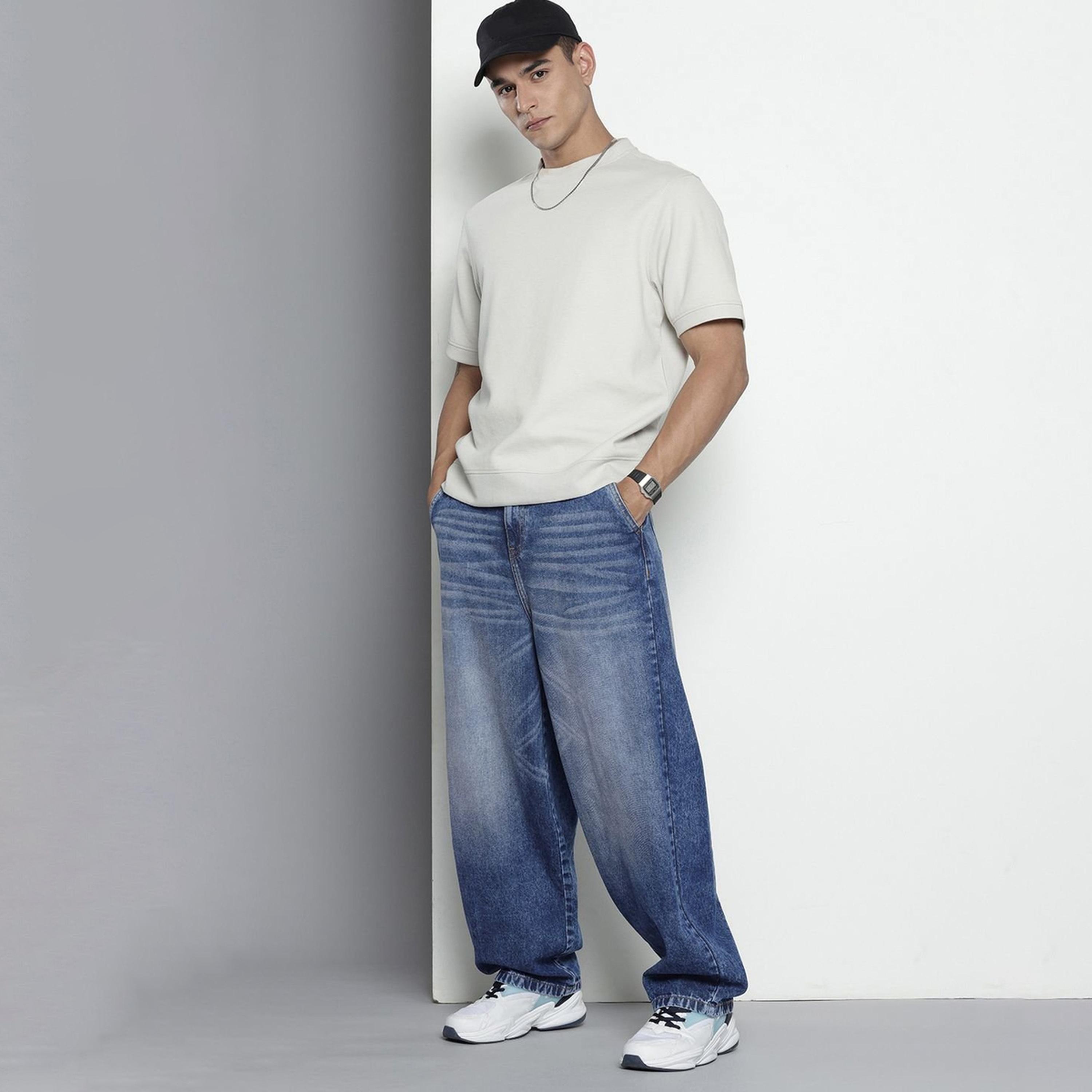 The Indian Garage Co X Styli Men Skater Fit Solid Jeans-men-clothing-bottoms-jeans-image-2